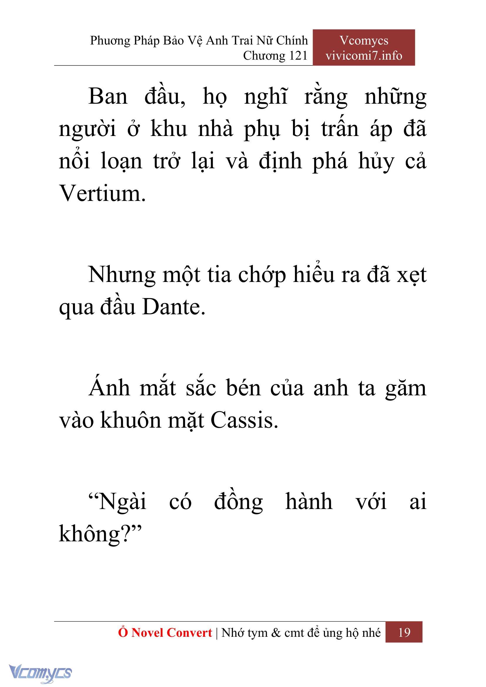 [Novel] Phương Pháp Bảo Vệ Anh Trai Nữ Chính Chap 121 - Trang 2