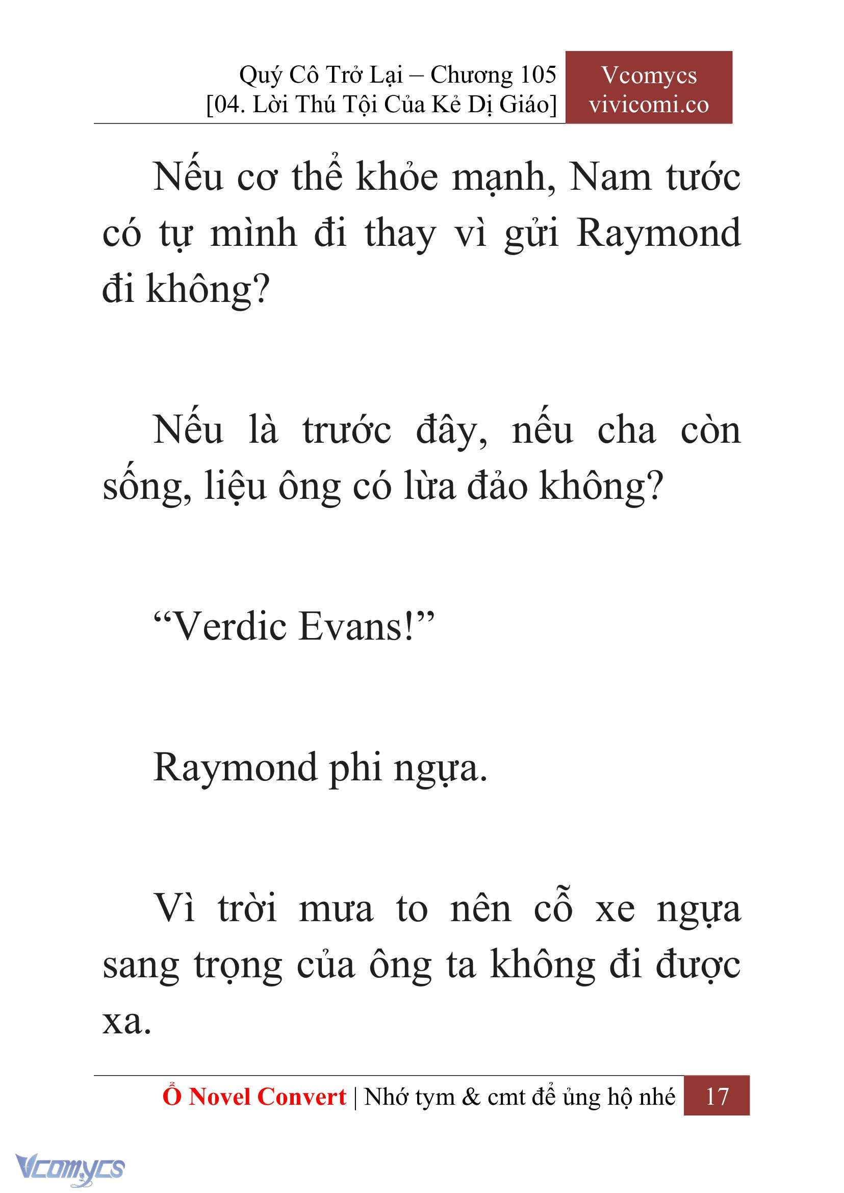 [Novel] Quý Cô Trở Lại Chap 105 - Trang 2