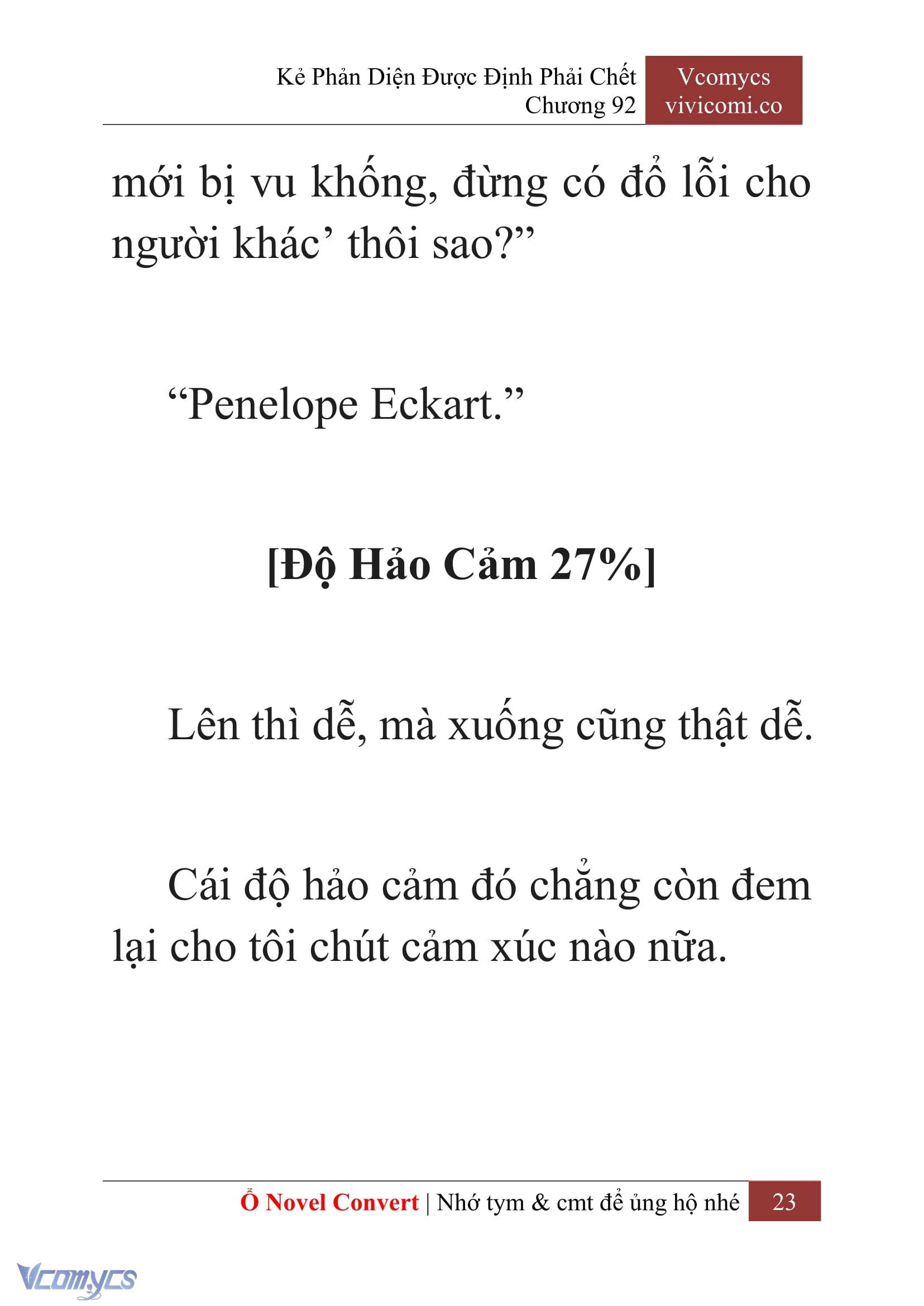 [Novel] Kẻ Phản Diện Được Định Phải Chết Chap 92 - Trang 2