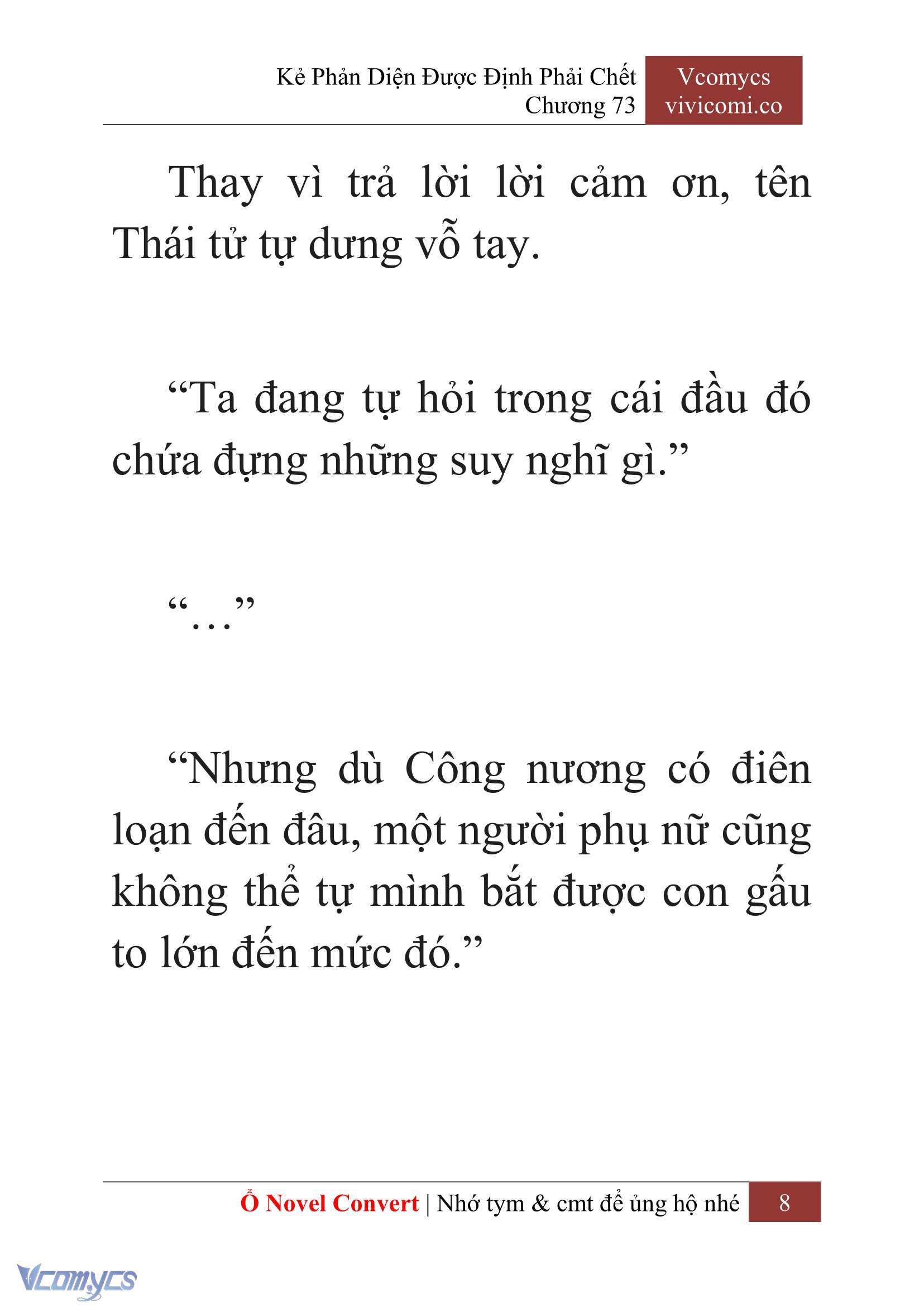 [Novel] Kẻ Phản Diện Được Định Phải Chết Chap 73 - Next Chap 74
