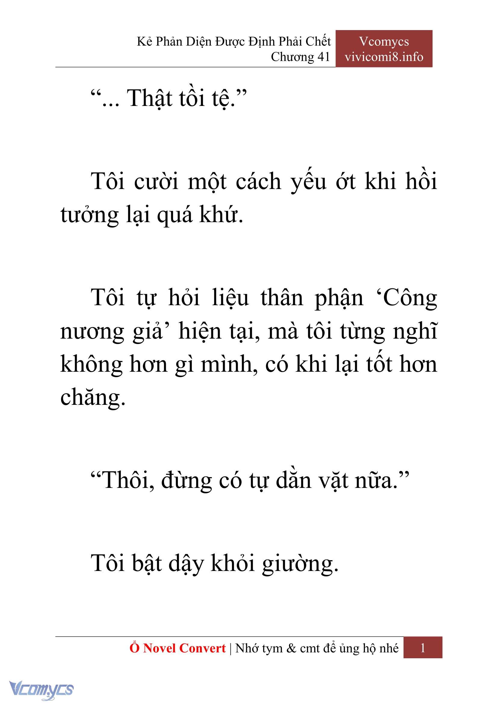 [Novel] Kẻ Phản Diện Được Định Phải Chết Chap 41 - Trang 2