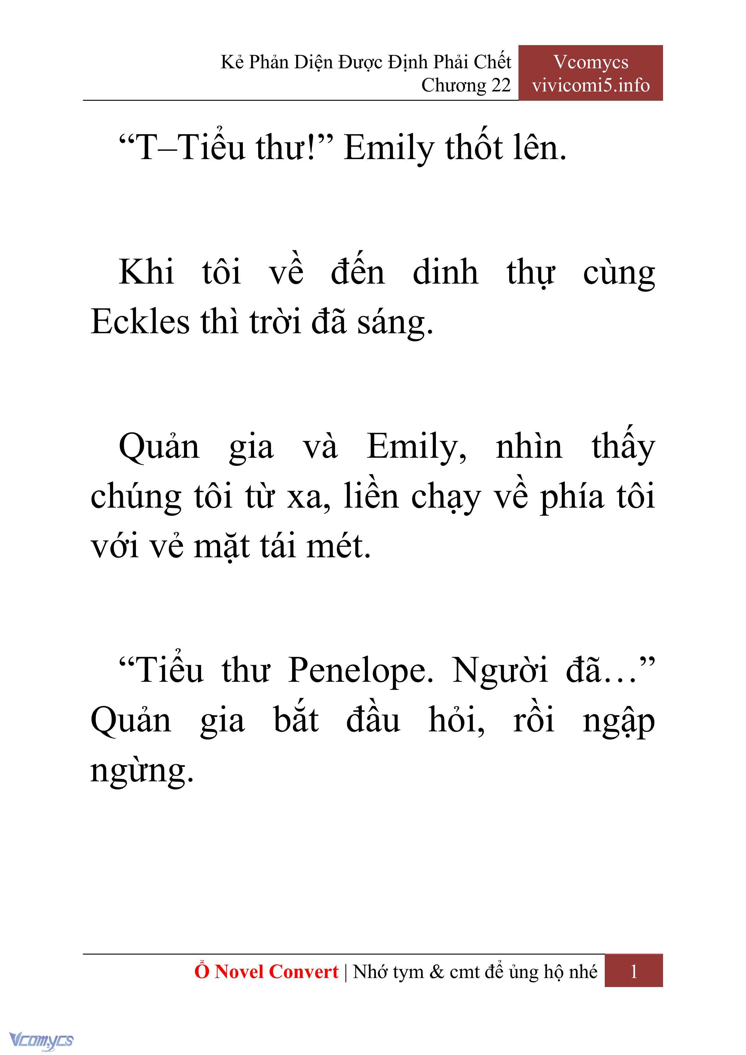 [Novel] Kẻ Phản Diện Được Định Phải Chết Chap 22 - Trang 2