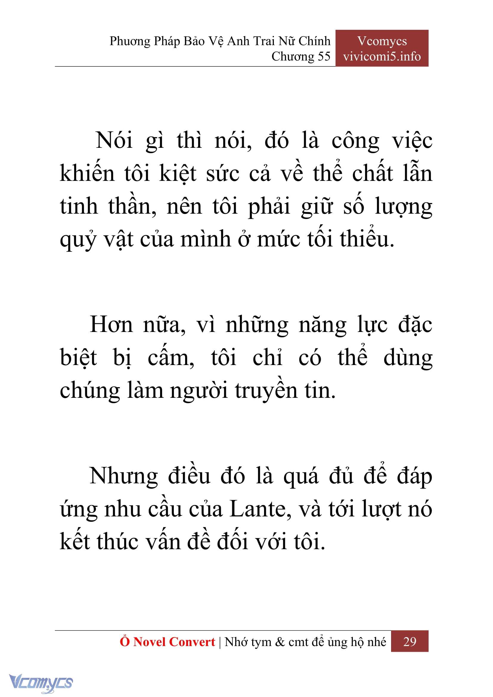 [Novel] Phương Pháp Bảo Vệ Anh Trai Nữ Chính Chap 55 - Trang 2