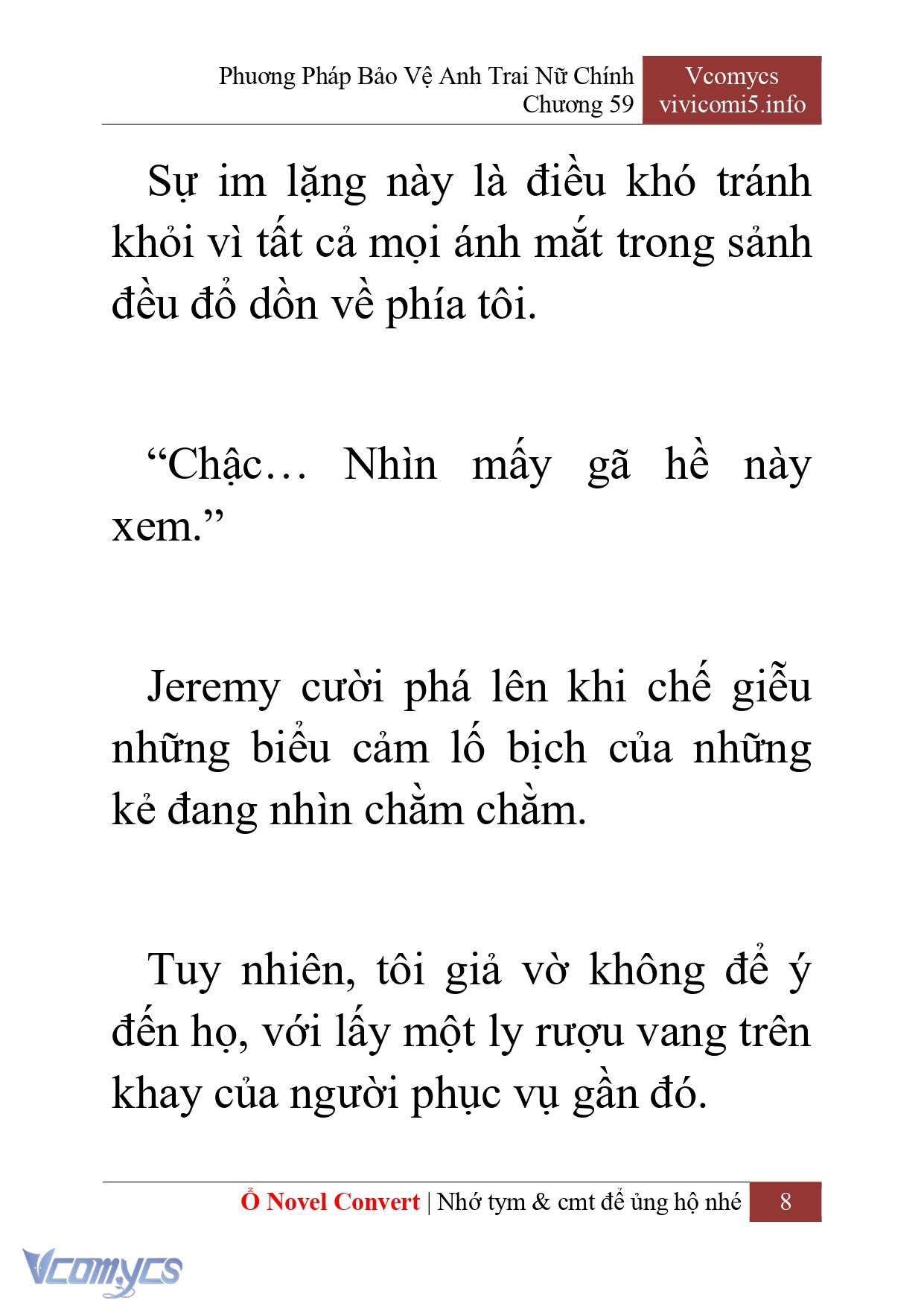 [Novel] Phương Pháp Bảo Vệ Anh Trai Nữ Chính Chap 59 - Trang 2