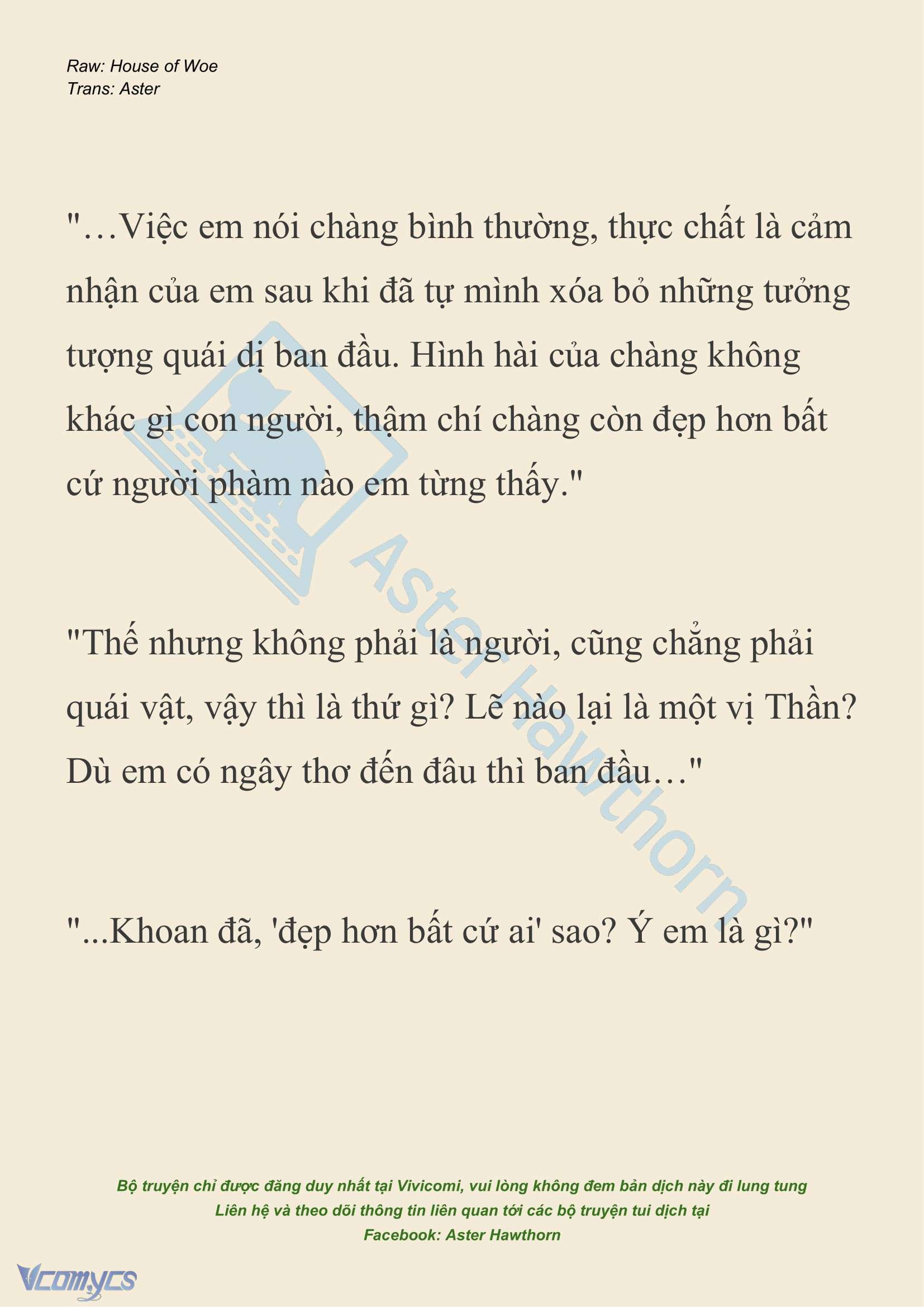 [NOVEL] Dành Cho Các Nữ Thần: Dành cho Psyche Chap 33 - Trang 2
