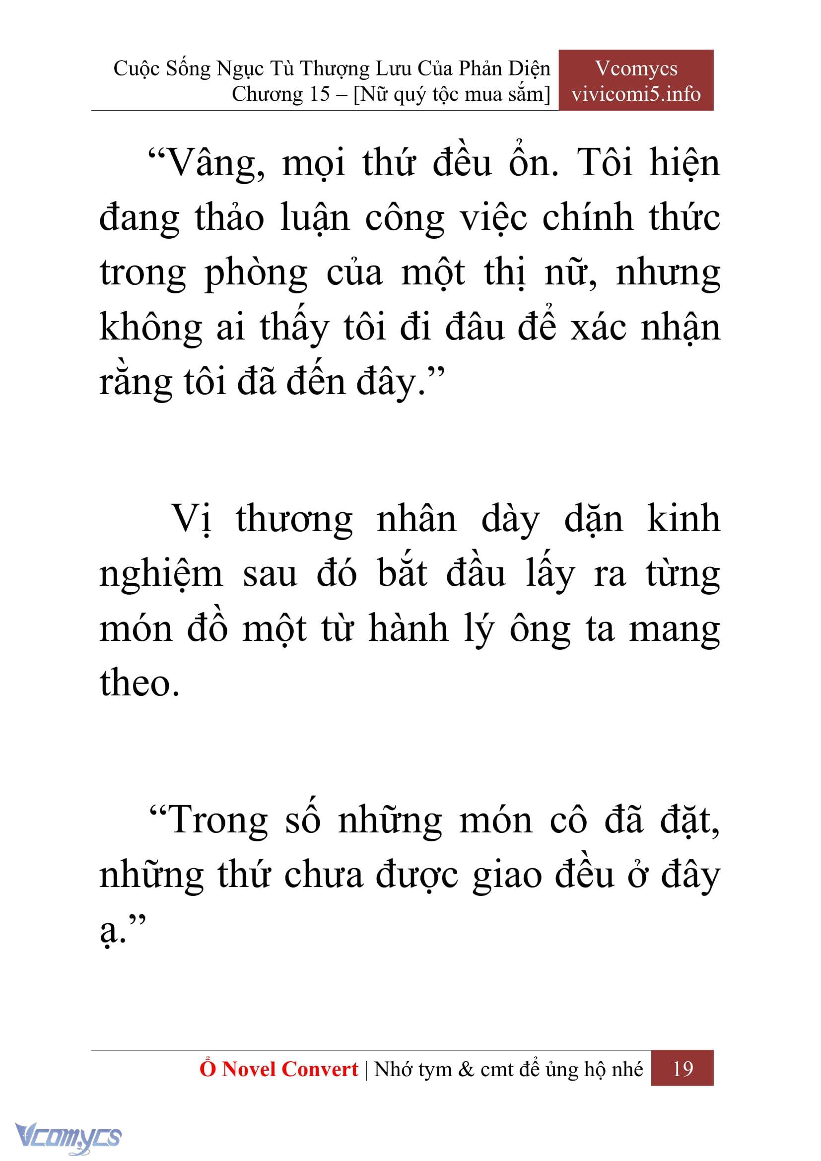 [Novel] Cuộc Sống Ngục Tù Thượng Lưu Của Nhân Vật Phản Diện Chap 15 - Trang 2