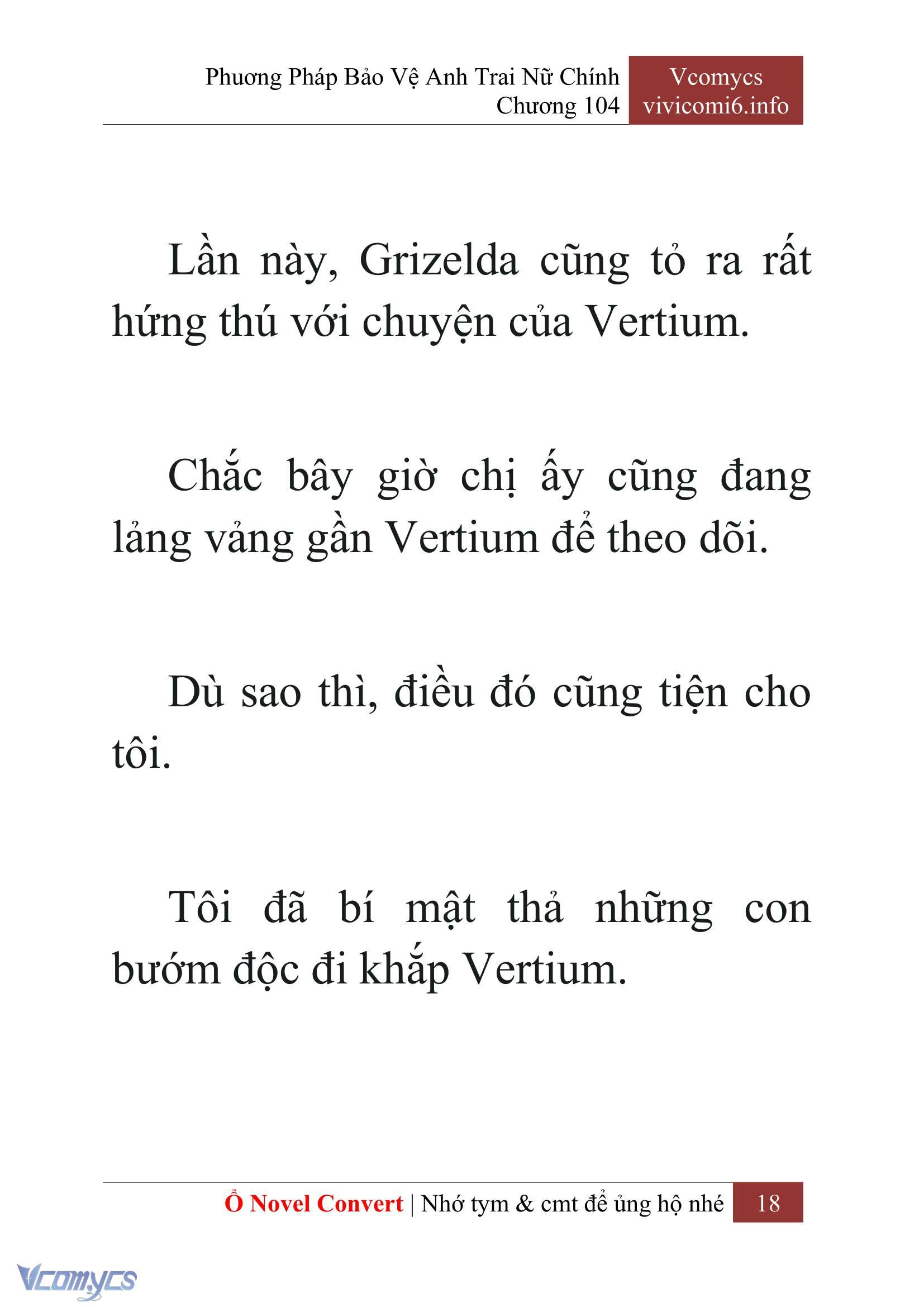 [Novel] Phương Pháp Bảo Vệ Anh Trai Nữ Chính Chap 104 - Trang 2