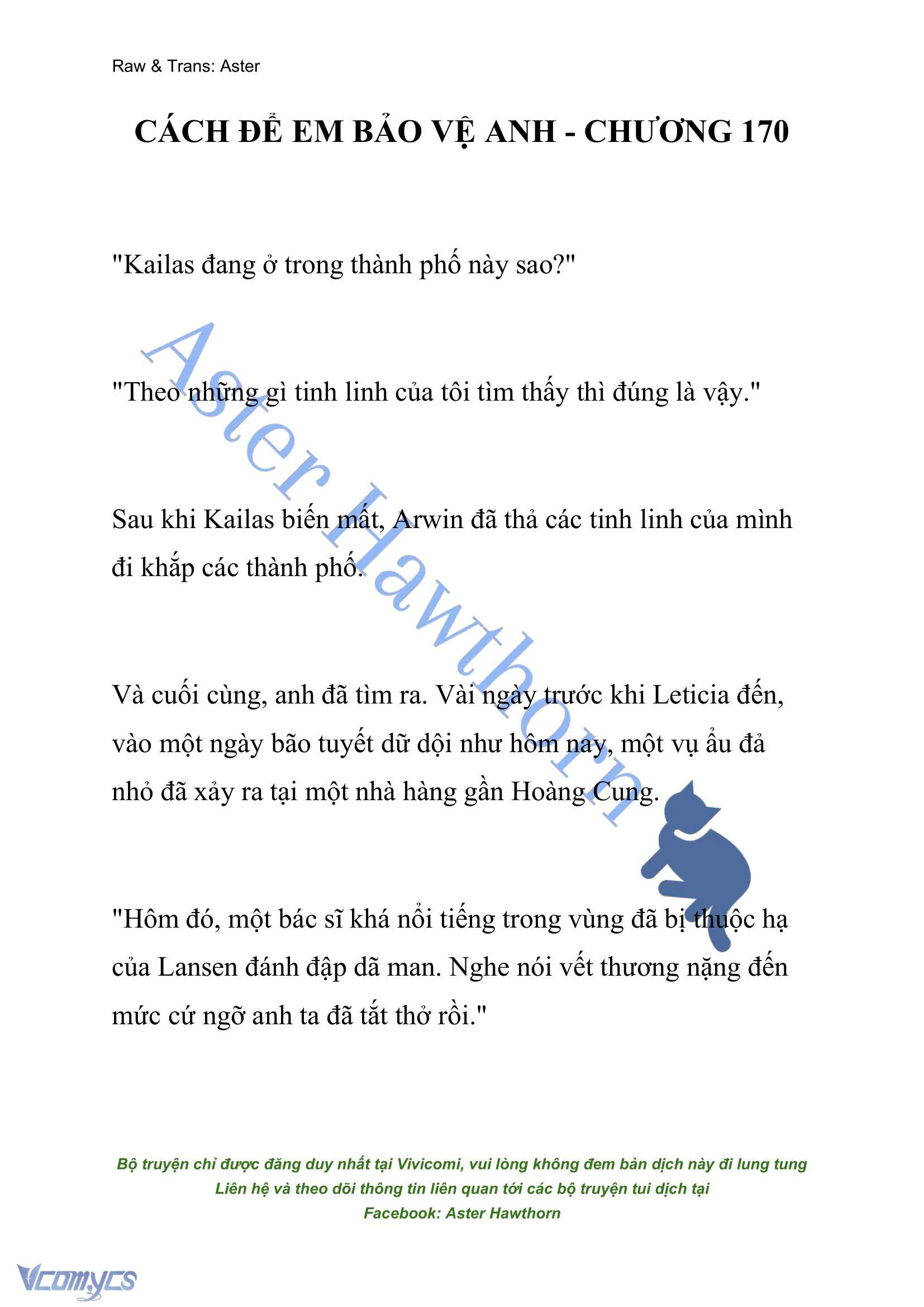 [NOVEL] Cách Để Em Bảo Vệ Anh Chap 170 - Trang 2