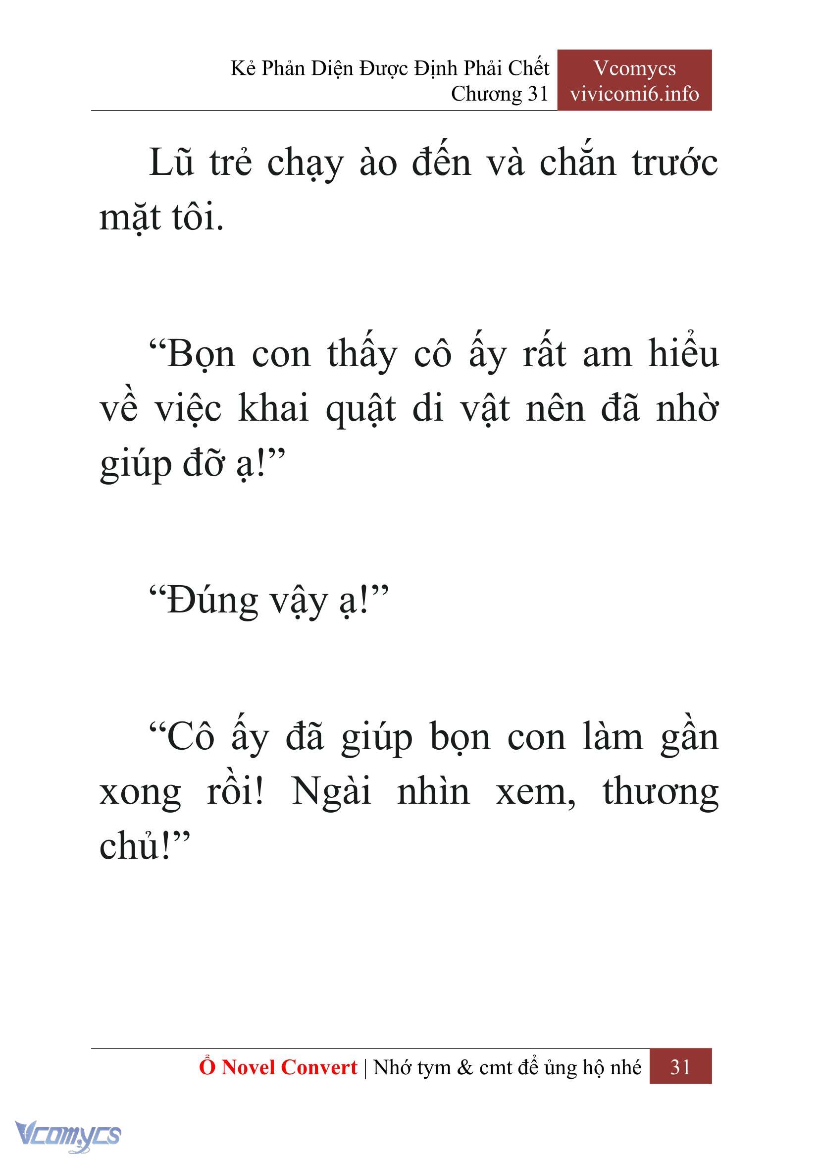 [Novel] Kẻ Phản Diện Được Định Phải Chết Chap 31 - Trang 2