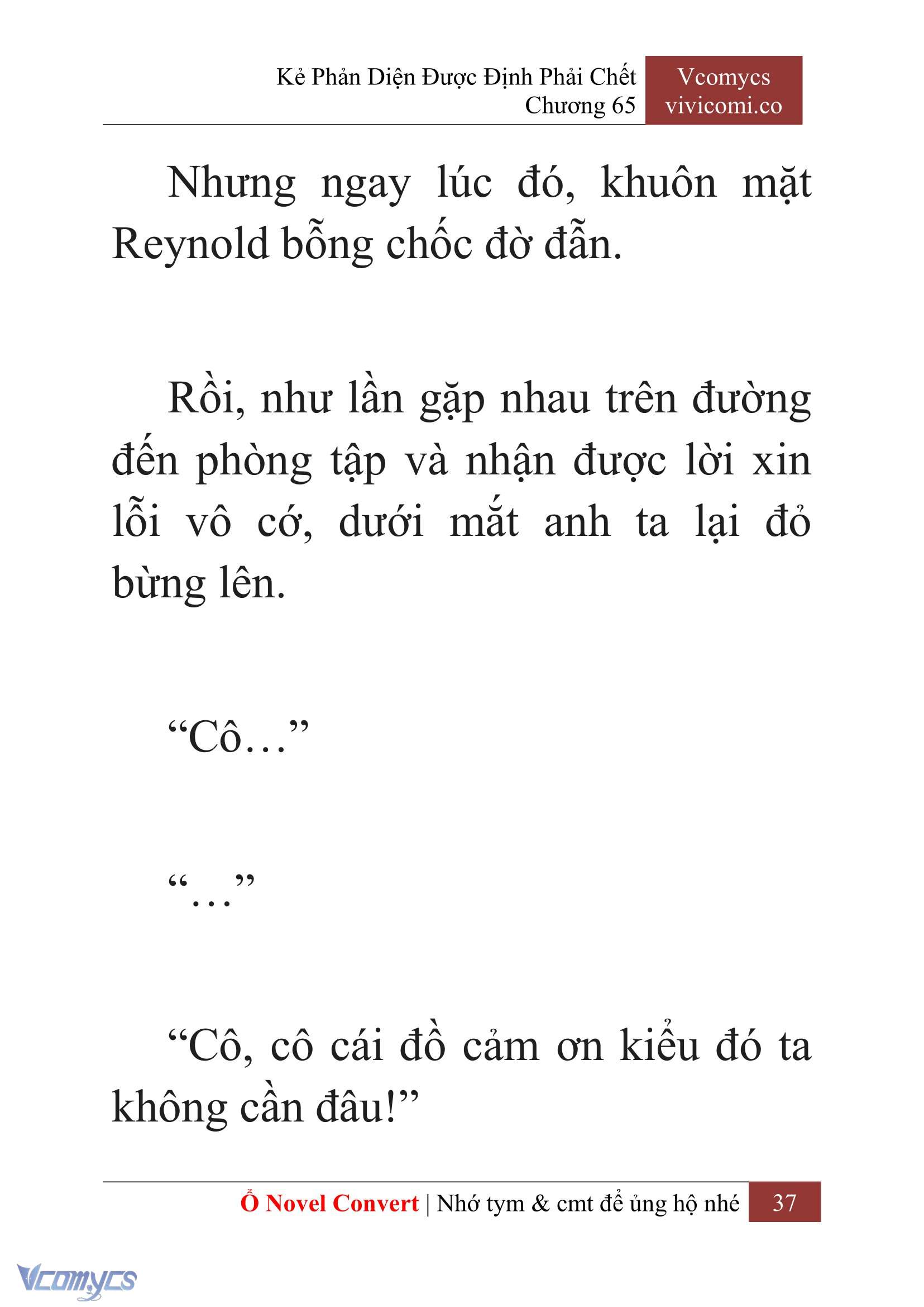 [Novel] Kẻ Phản Diện Được Định Phải Chết Chap 65 - Next Chap 66