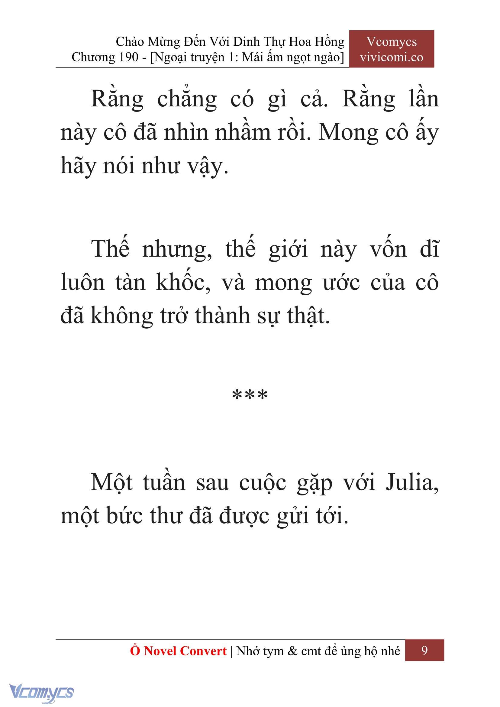 [Novel] Chào Mừng Đến Với Dinh Thự Hoa Hồng Chap 190 - Trang 2