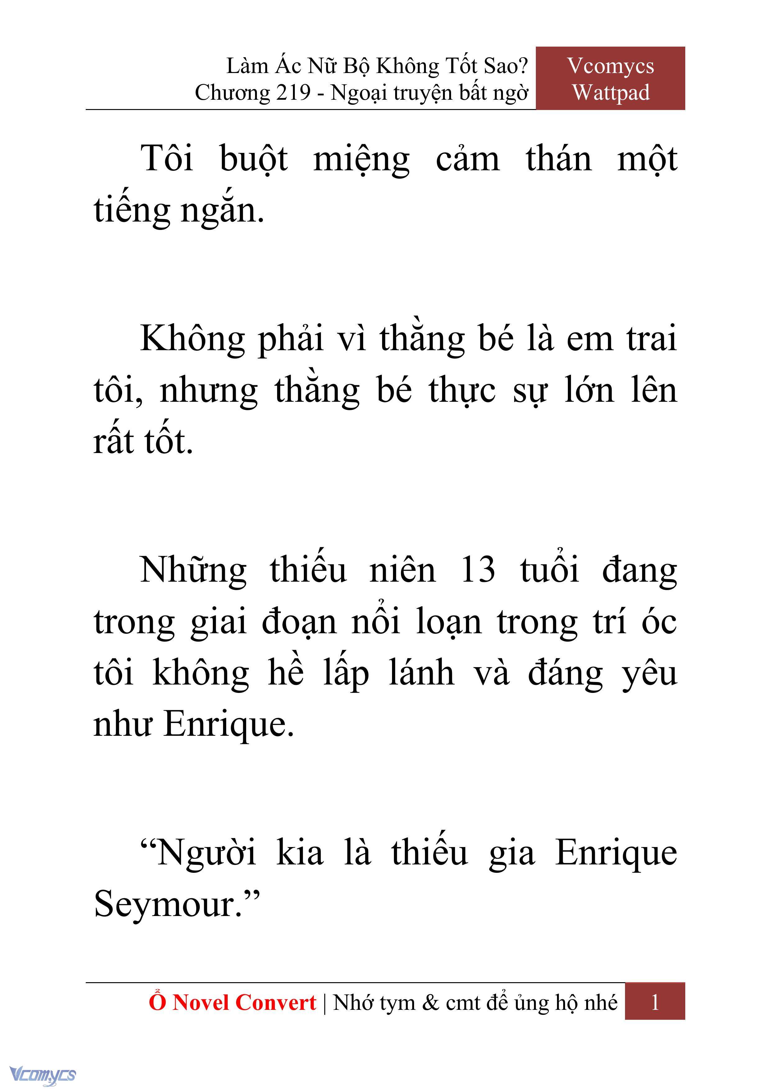 [Novel] Làm Ác Nữ Bộ Không Tốt Sao? Chap 219 - Trang 2