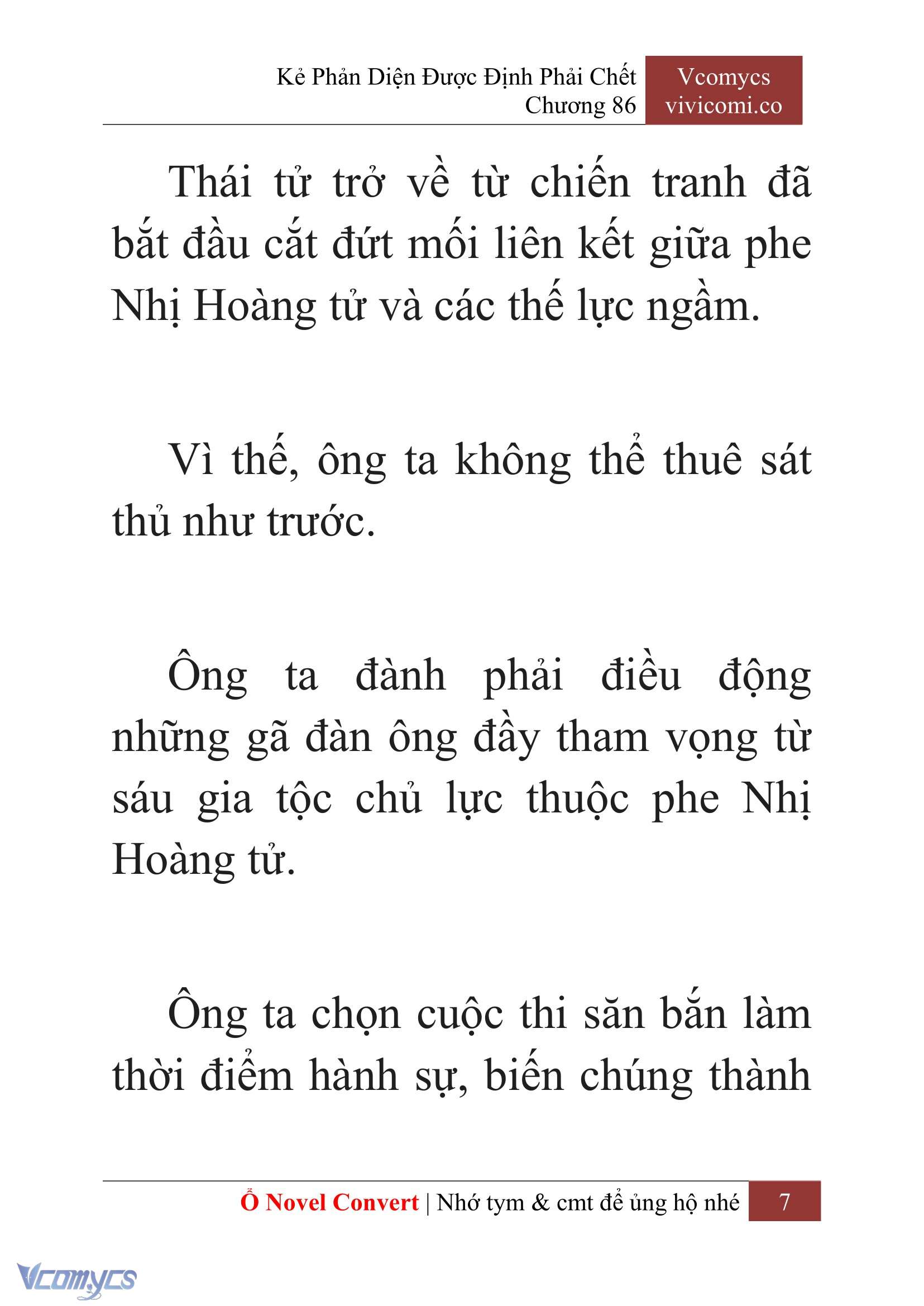 [Novel] Kẻ Phản Diện Được Định Phải Chết Chap 86 - Trang 2