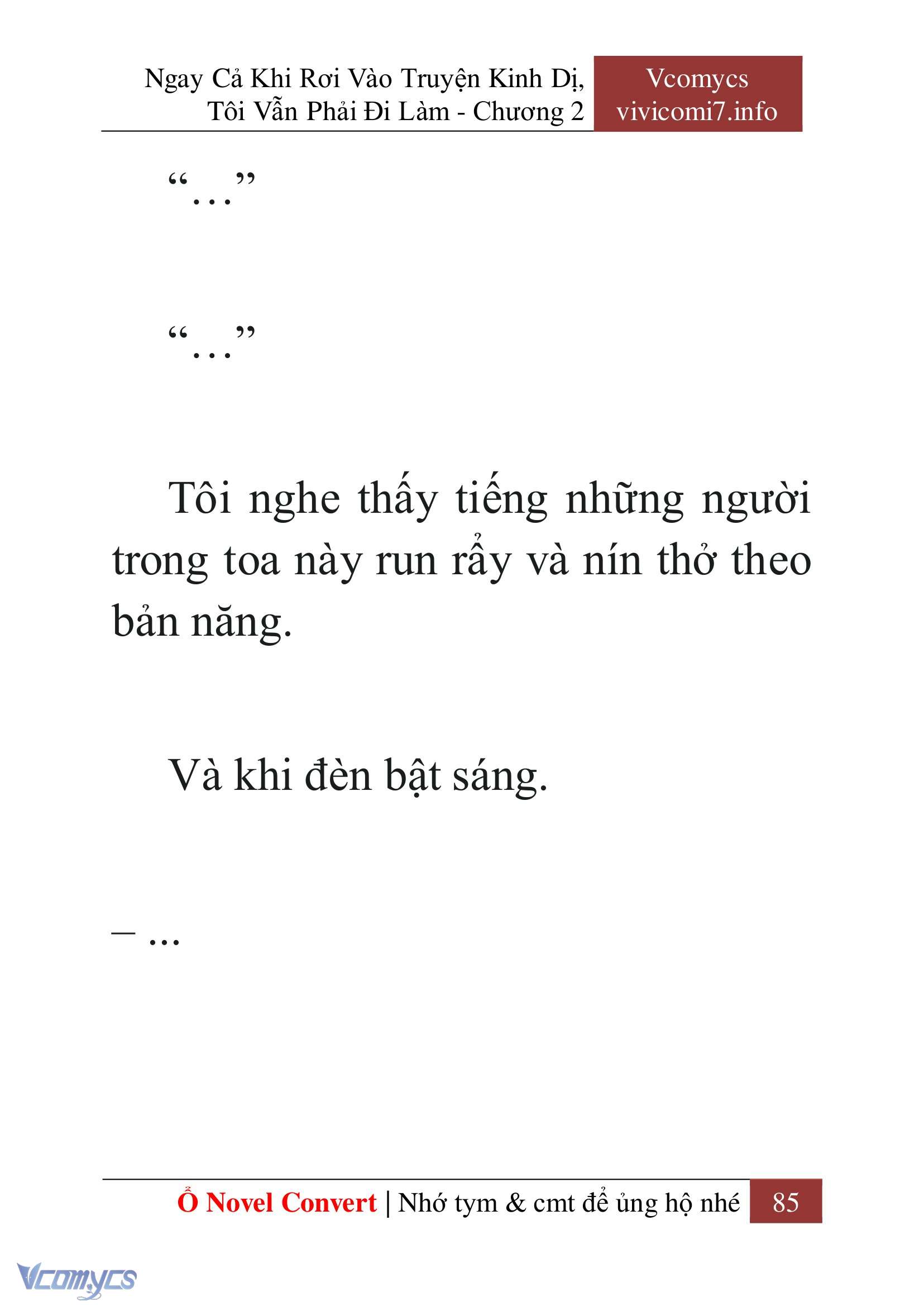 [Novel] Ngay Cả Khi Rơi Vào Truyện Kinh Dị, Tôi Vẫn Phải Đi Làm Chap 2 - Trang 2