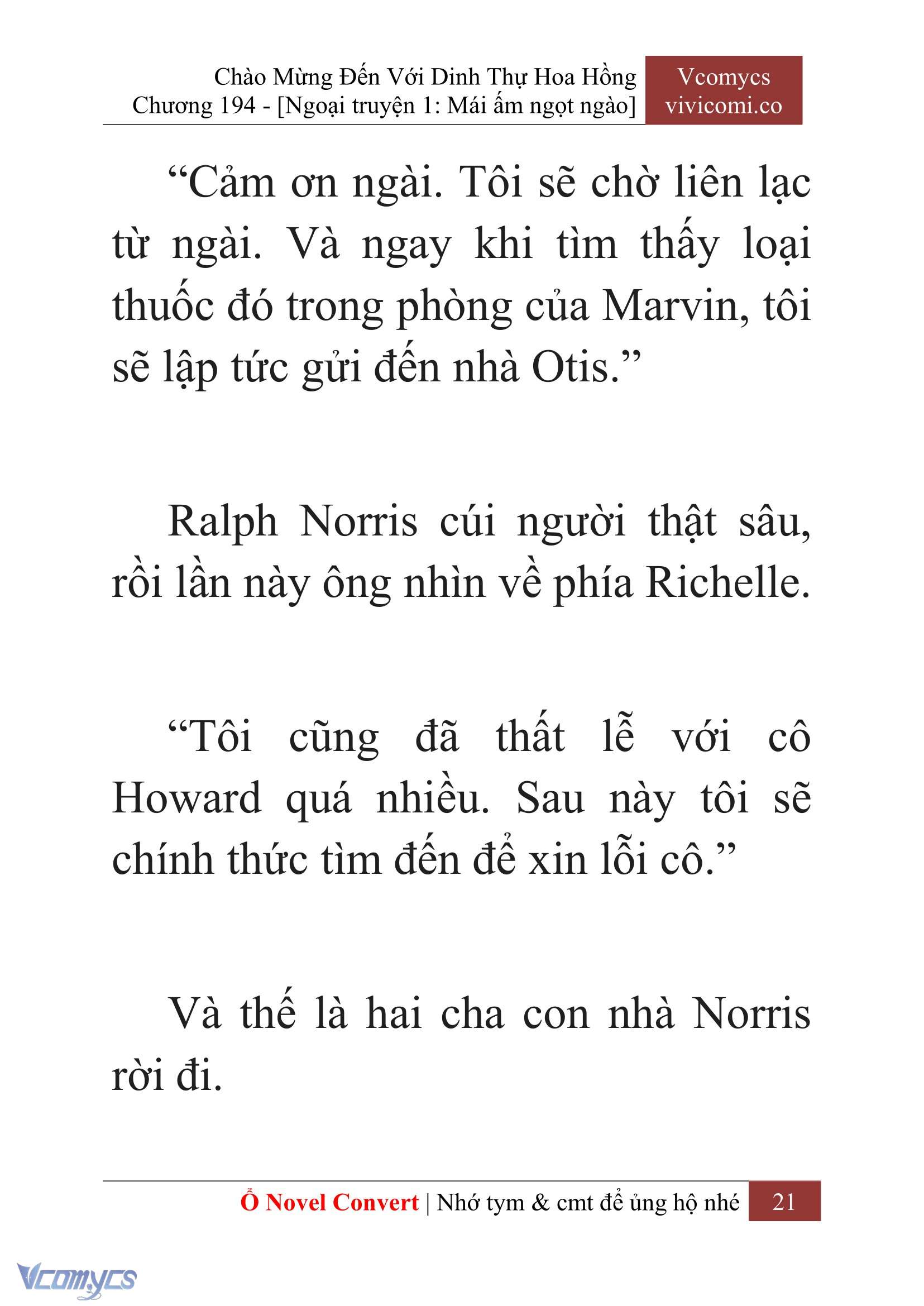 [Novel] Chào Mừng Đến Với Dinh Thự Hoa Hồng Chap 194 - Trang 2