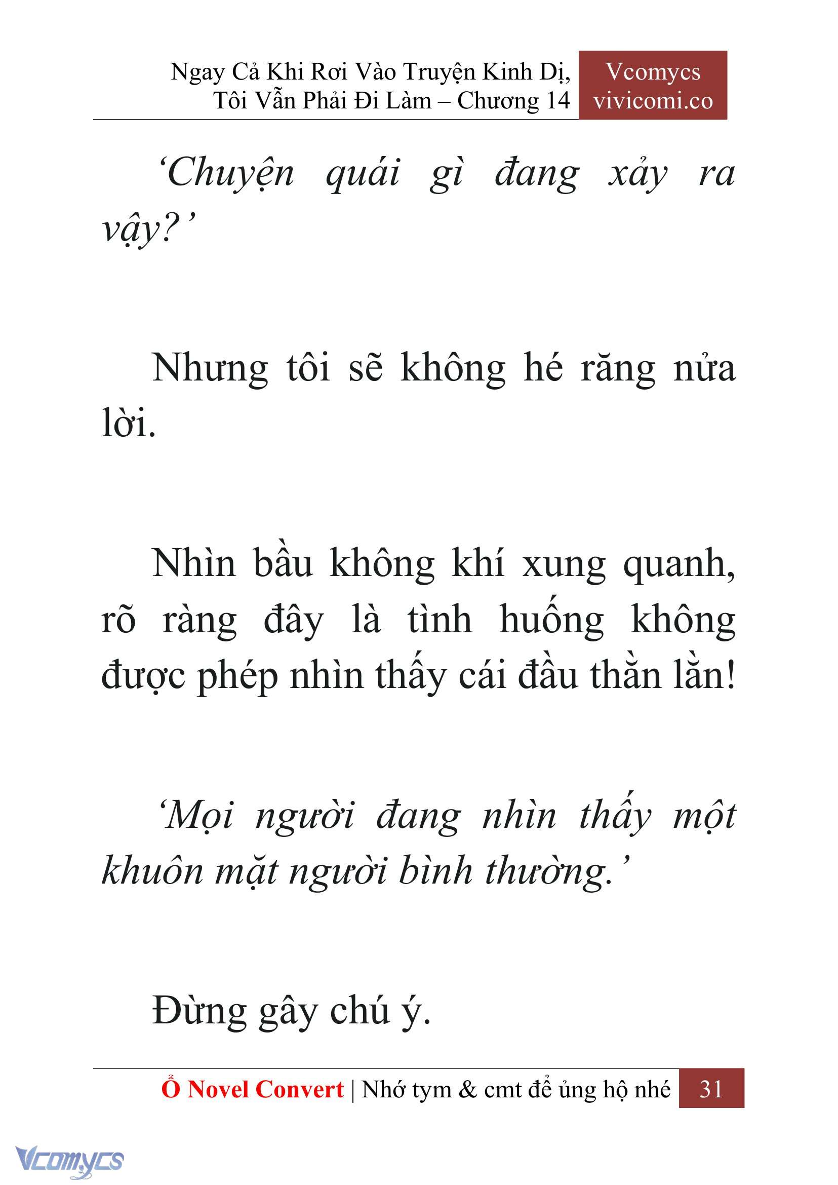 [Novel] Ngay Cả Khi Rơi Vào Truyện Kinh Dị, Tôi Vẫn Phải Đi Làm Chap 14 - Trang 2