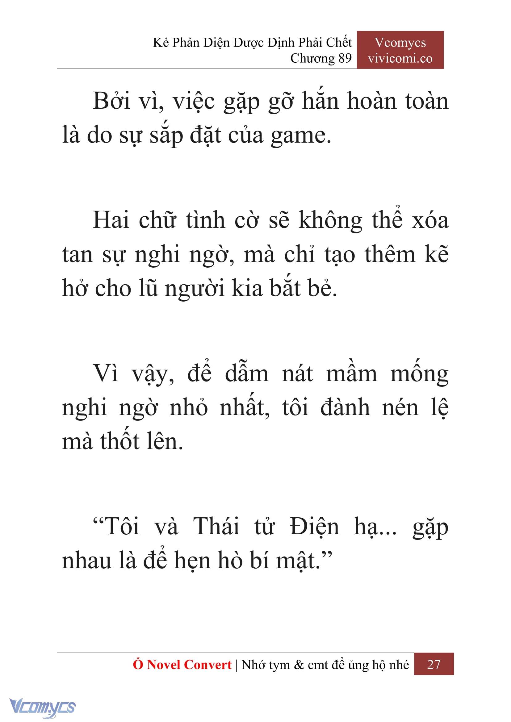 [Novel] Kẻ Phản Diện Được Định Phải Chết Chap 89 - Trang 2