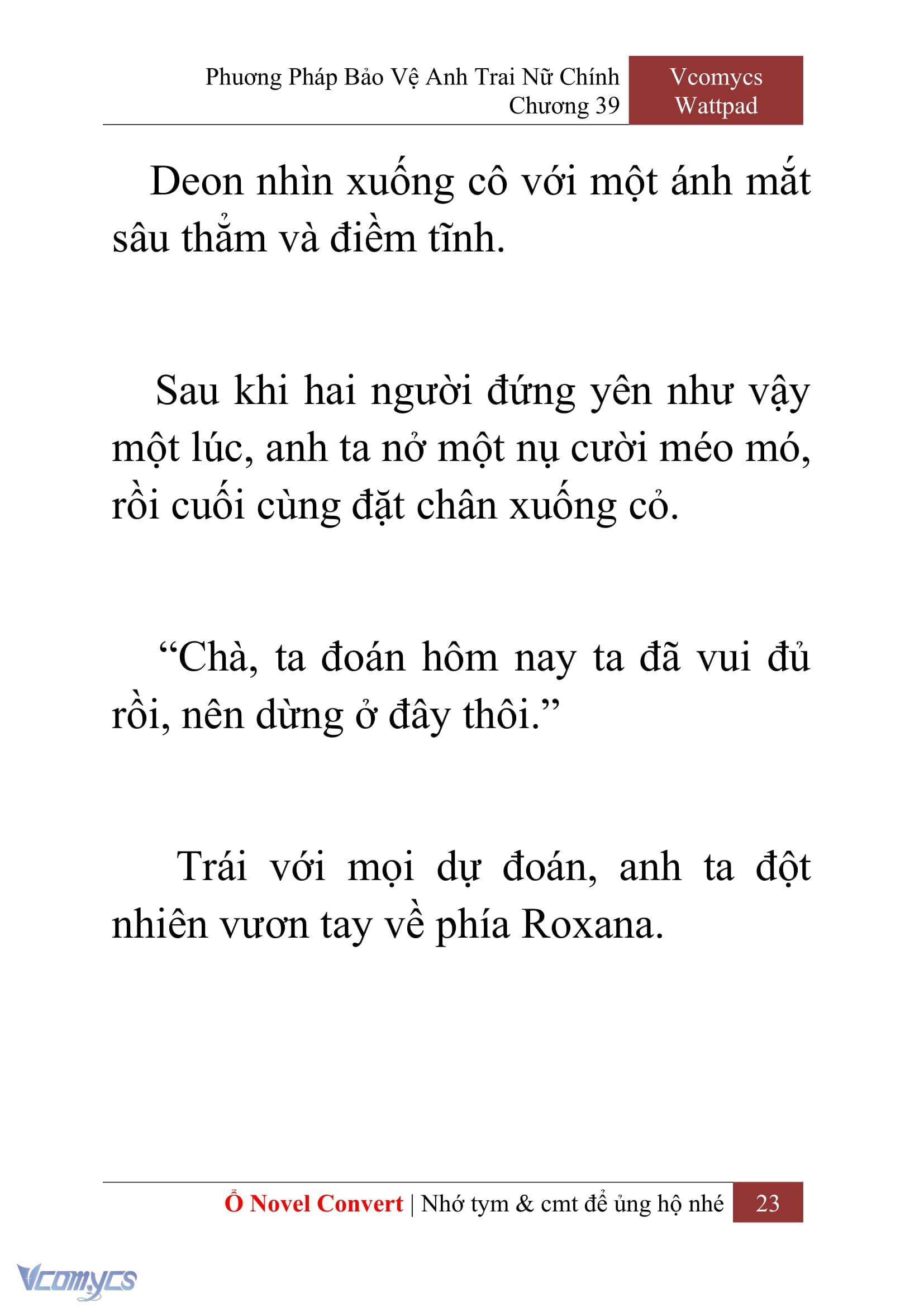 [Novel] Phương Pháp Bảo Vệ Anh Trai Nữ Chính Chap 39 - Trang 2