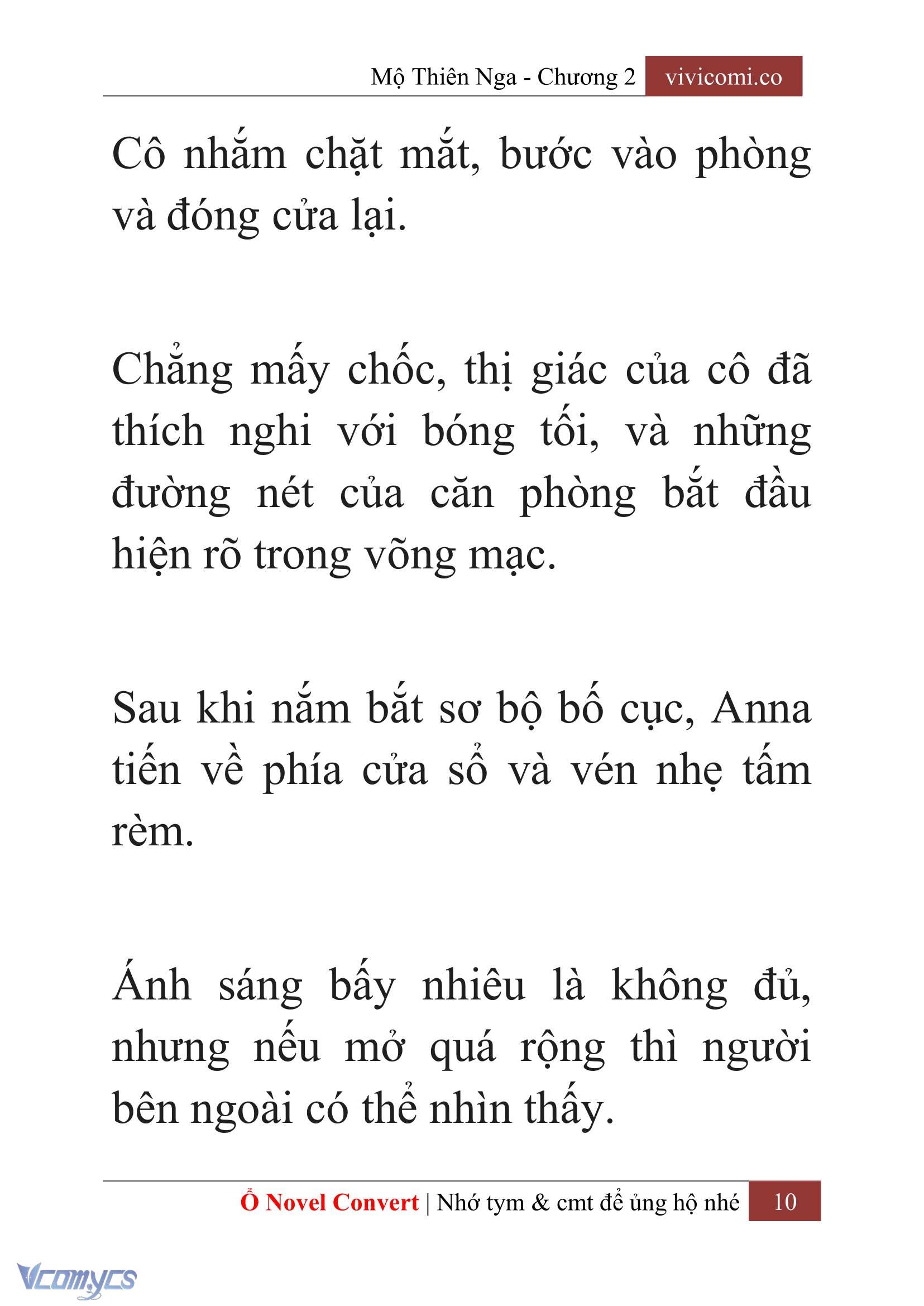 [Novel] Mộ Thiên Nga Chap 2 - Trang 2