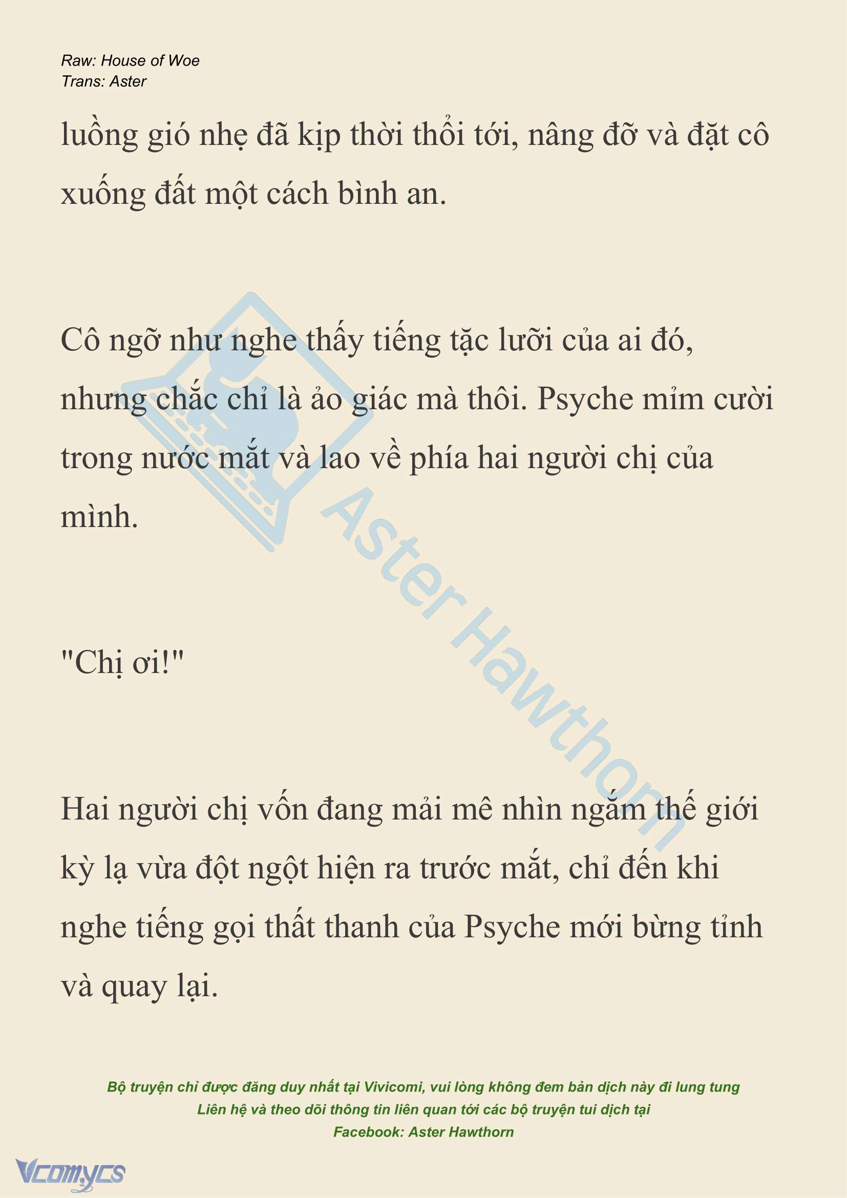 [NOVEL] Dành Cho Các Nữ Thần: Dành cho Psyche Chap 31 - Trang 2