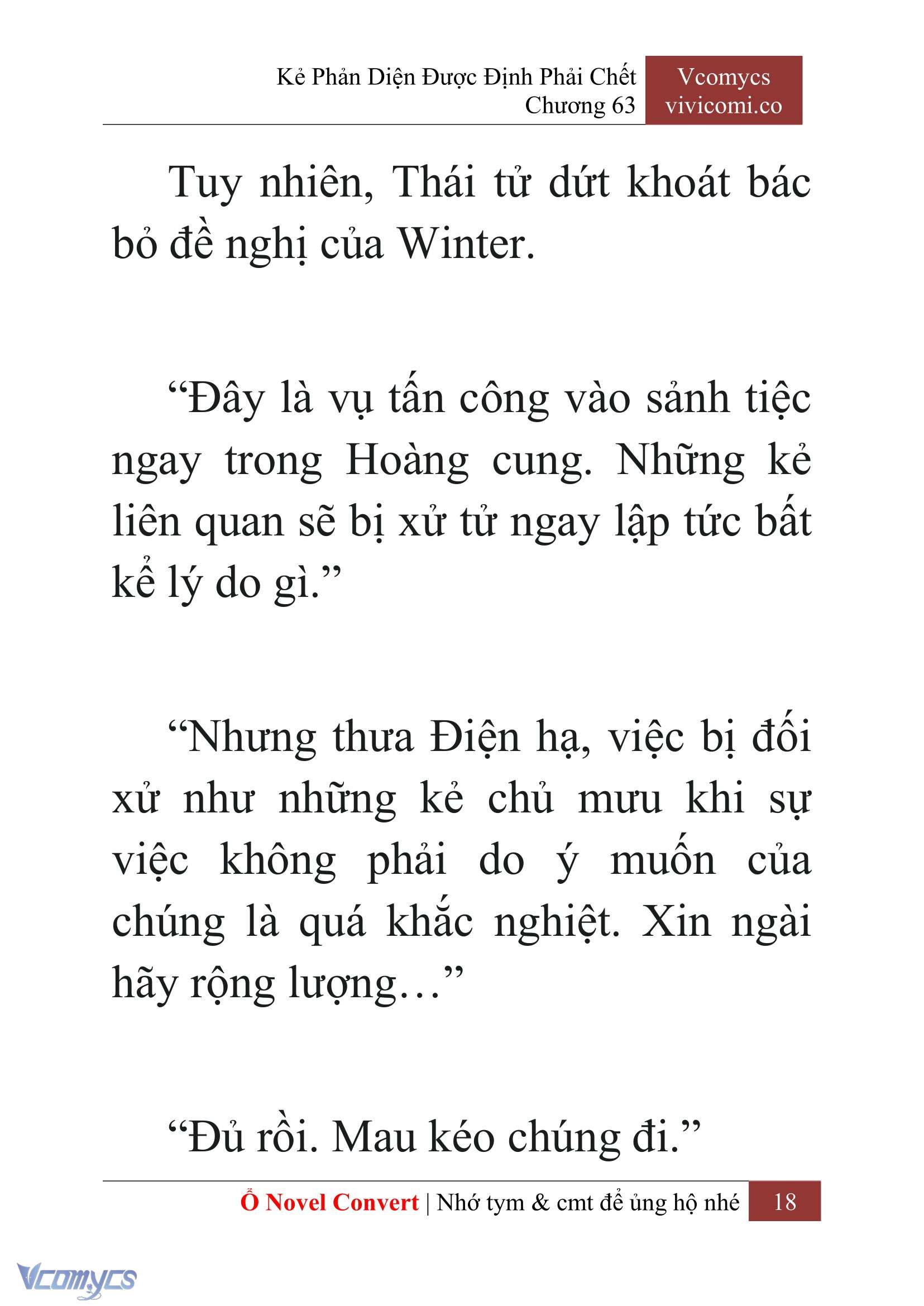 [Novel] Kẻ Phản Diện Được Định Phải Chết Chap 63 - Trang 2