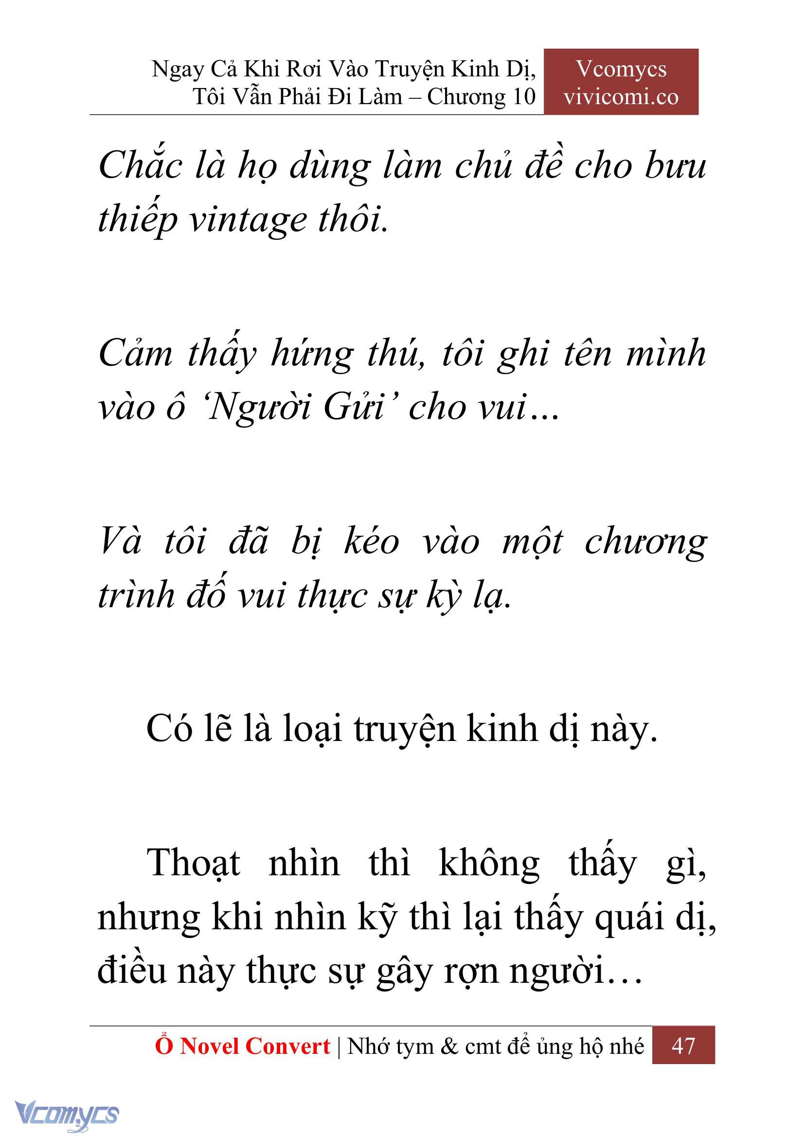 [Novel] Ngay Cả Khi Rơi Vào Truyện Kinh Dị, Tôi Vẫn Phải Đi Làm Chap 10 - Trang 2