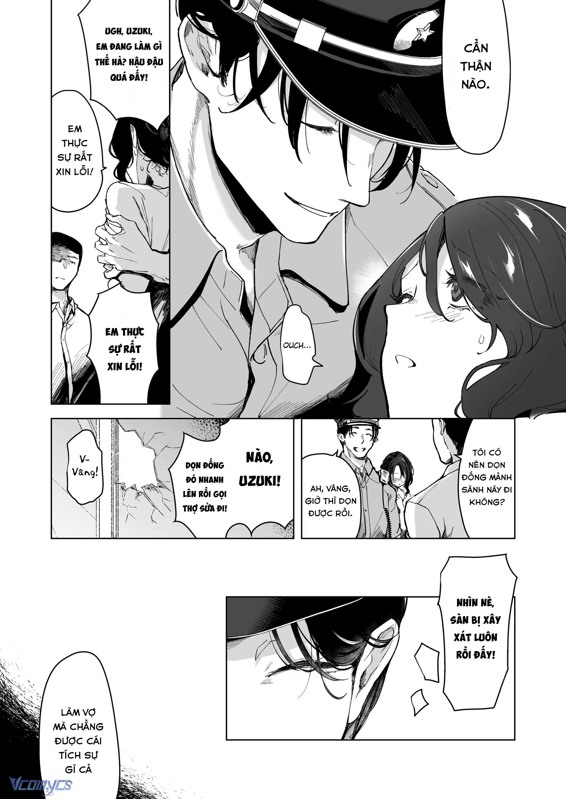 『18+』Anh cảnh sát nhà bên si tình - Cô vợ ngày ngày bị giam giữ và NTR trong lồng sắt Chap 1 - Trang 2