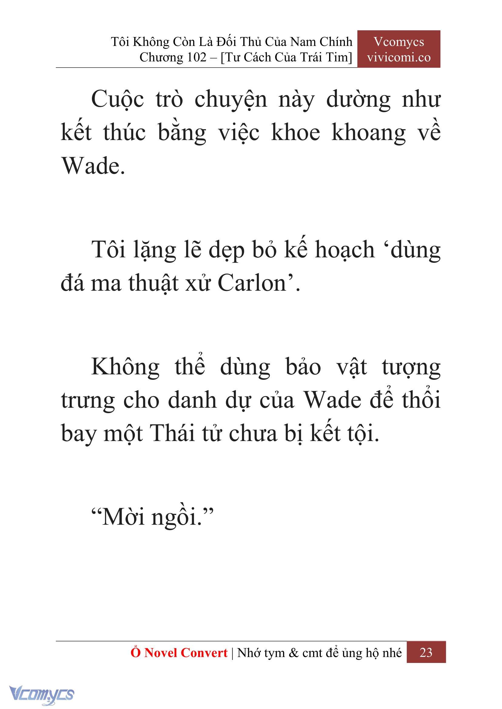 [Novel] Tôi Không Còn Là Đối Thủ Của Nam Chính Chap 102 - Trang 2
