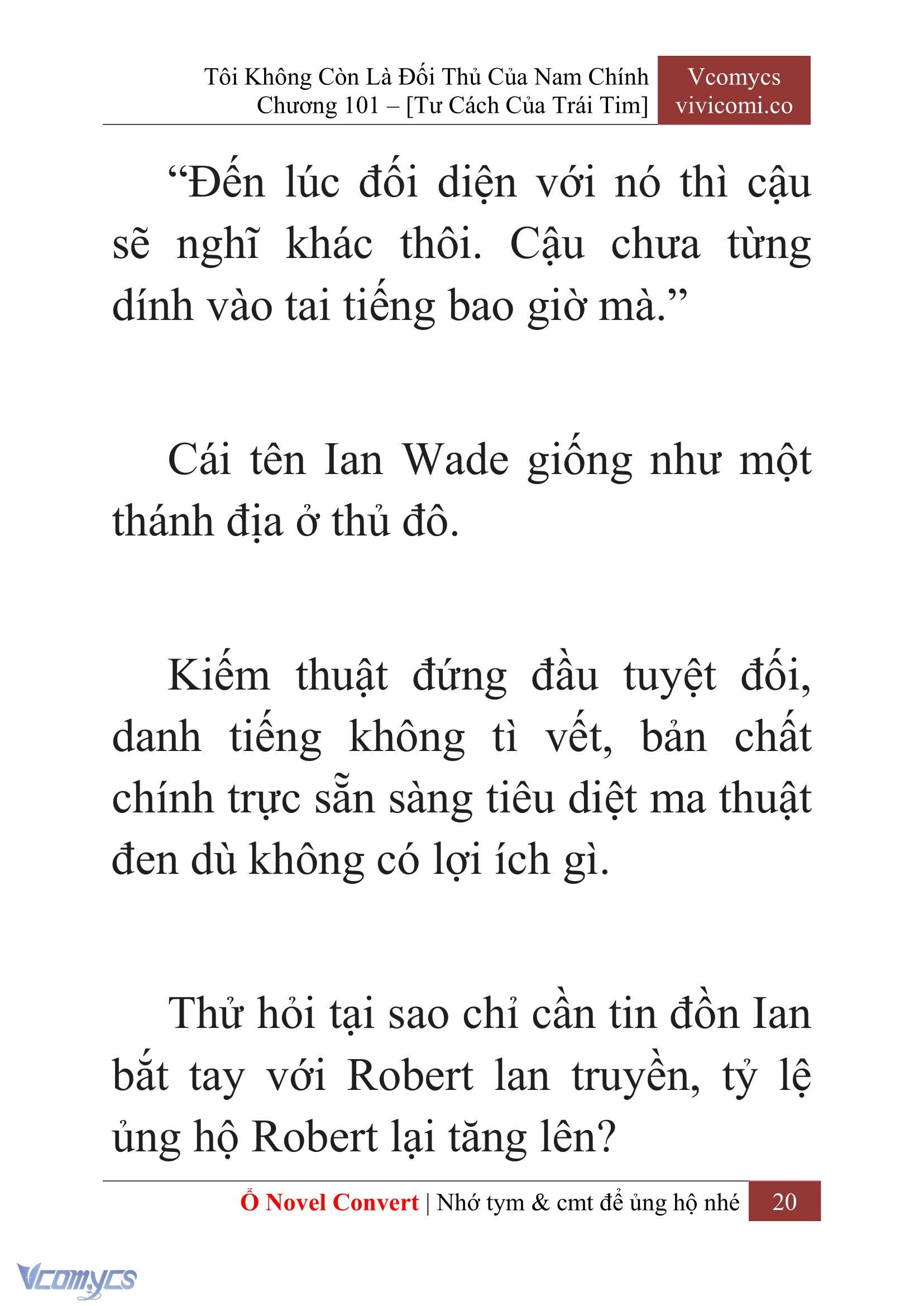 [Novel] Tôi Không Còn Là Đối Thủ Của Nam Chính Chap 101 - Trang 2