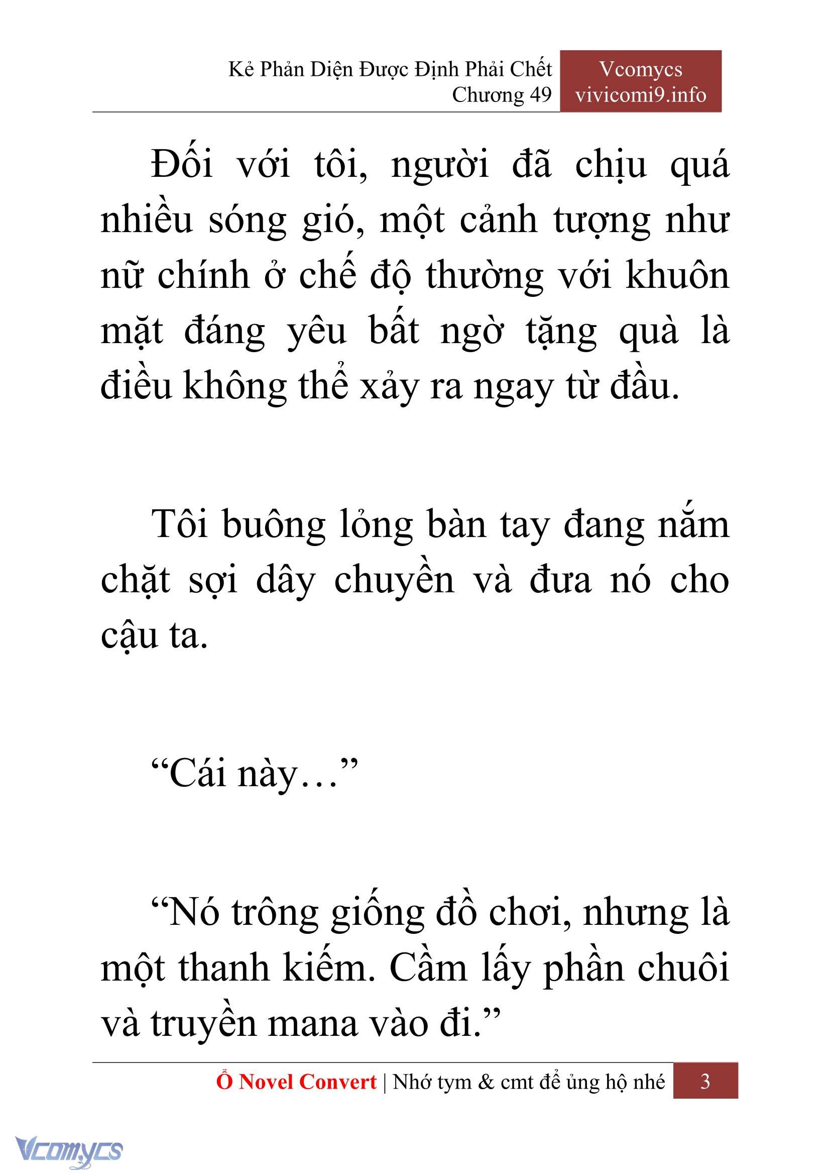 [Novel] Kẻ Phản Diện Được Định Phải Chết Chap 49 - Trang 2