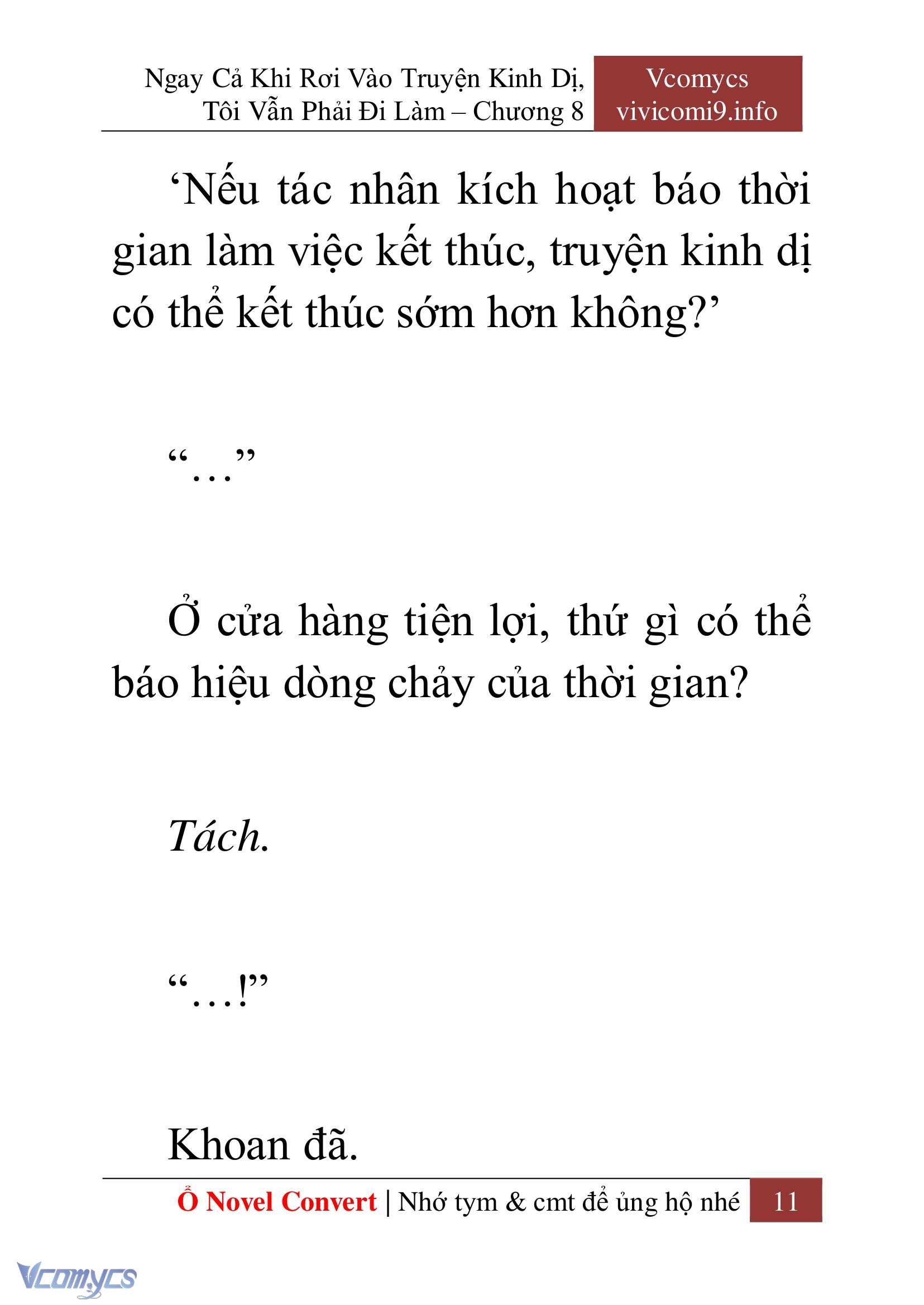 [Novel] Ngay Cả Khi Rơi Vào Truyện Kinh Dị, Tôi Vẫn Phải Đi Làm Chap 8 - Trang 2