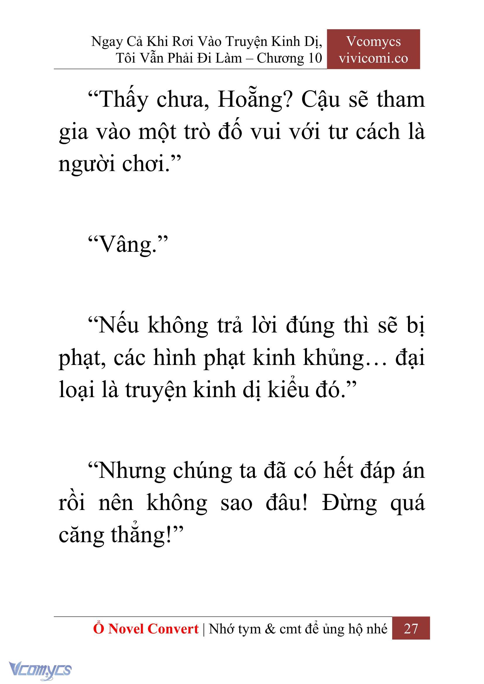 [Novel] Ngay Cả Khi Rơi Vào Truyện Kinh Dị, Tôi Vẫn Phải Đi Làm Chap 10 - Trang 2