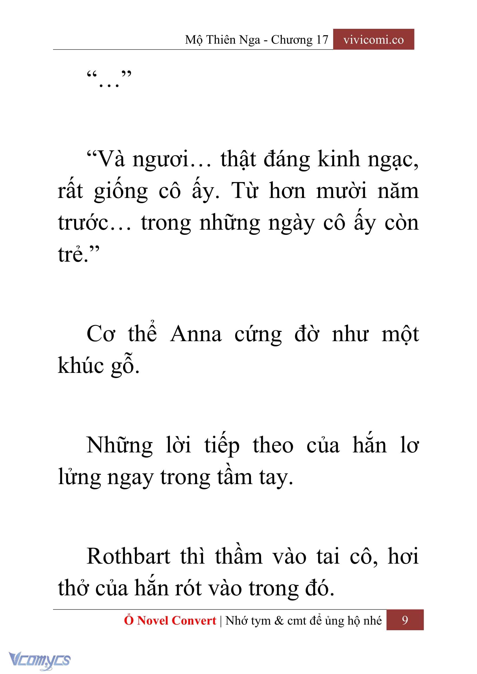 [Novel] Mộ Thiên Nga Chap 17 - Trang 2