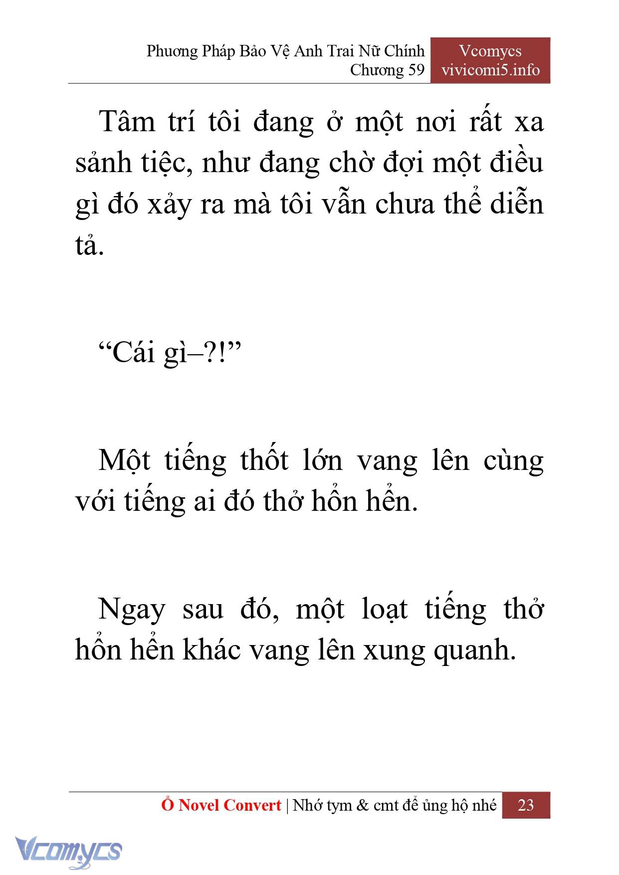 [Novel] Phương Pháp Bảo Vệ Anh Trai Nữ Chính Chap 59 - Trang 2