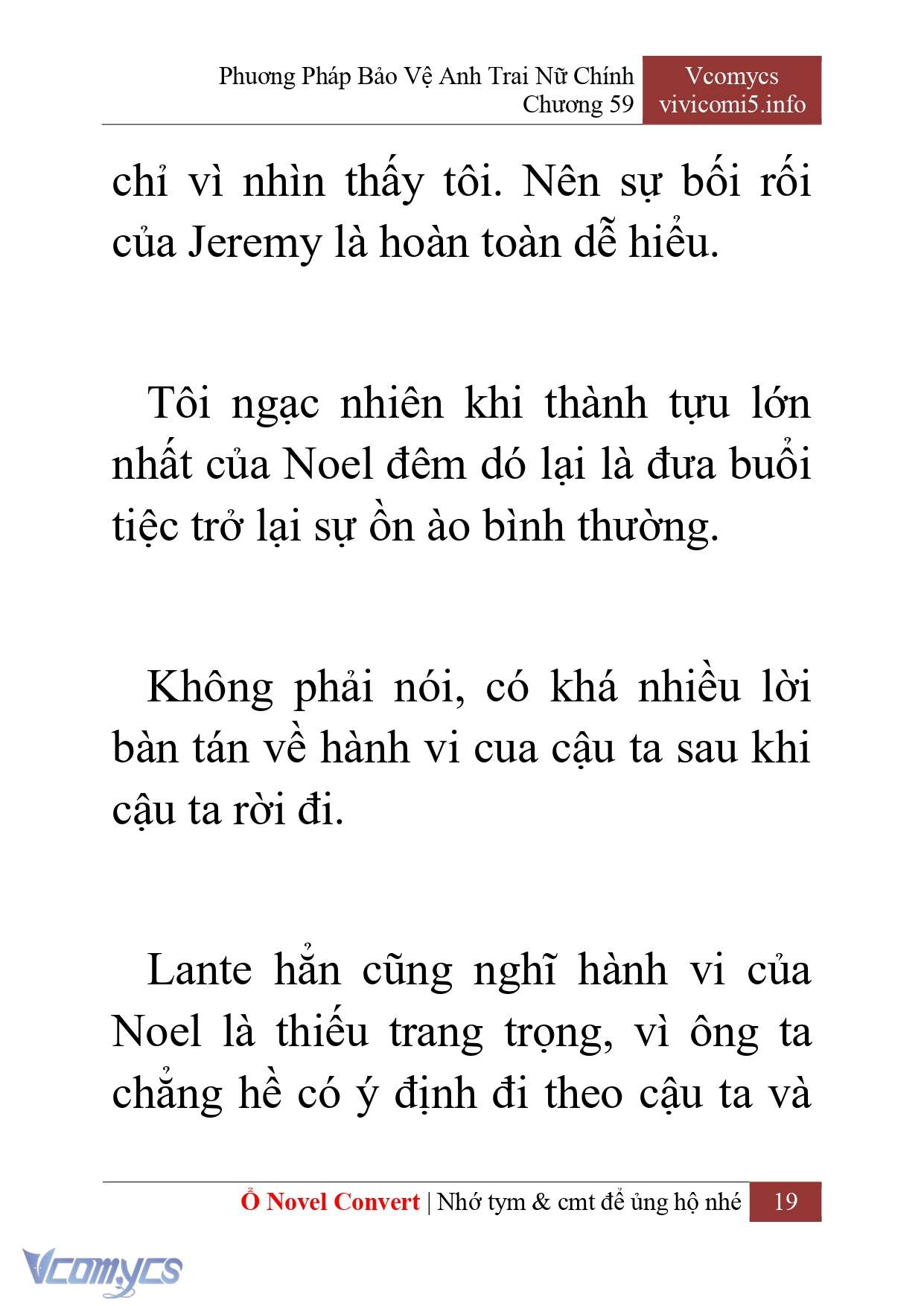 [Novel] Phương Pháp Bảo Vệ Anh Trai Nữ Chính Chap 59 - Trang 2