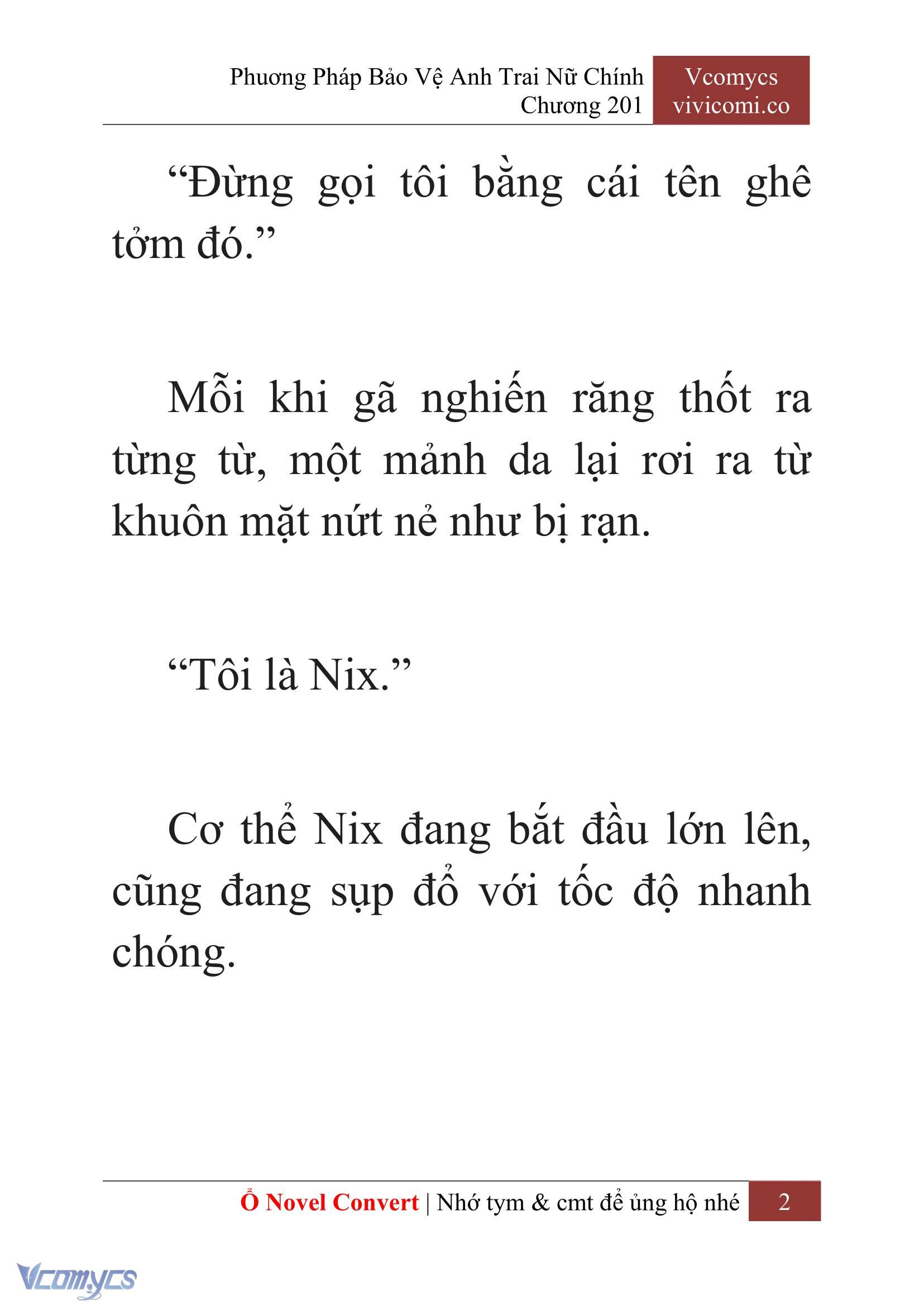 [Novel] Phương Pháp Bảo Vệ Anh Trai Nữ Chính Chap 201 - Trang 2