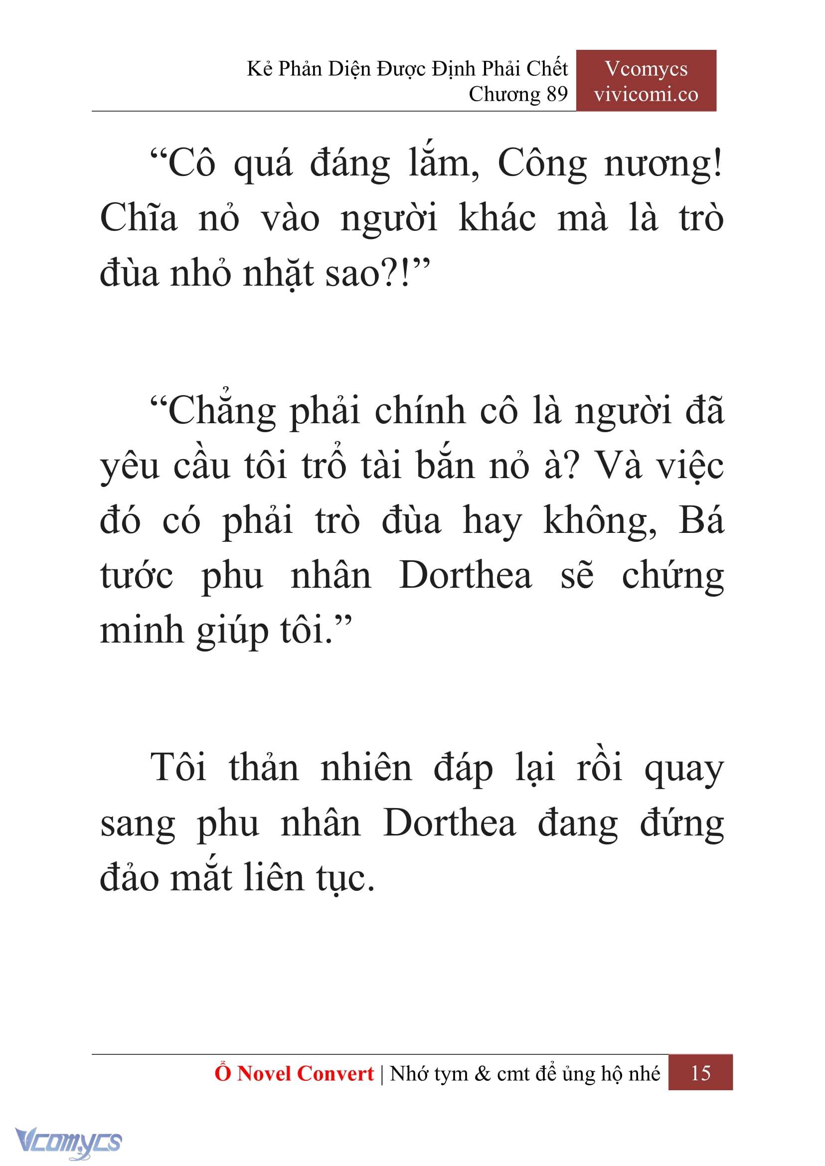 [Novel] Kẻ Phản Diện Được Định Phải Chết Chap 89 - Trang 2