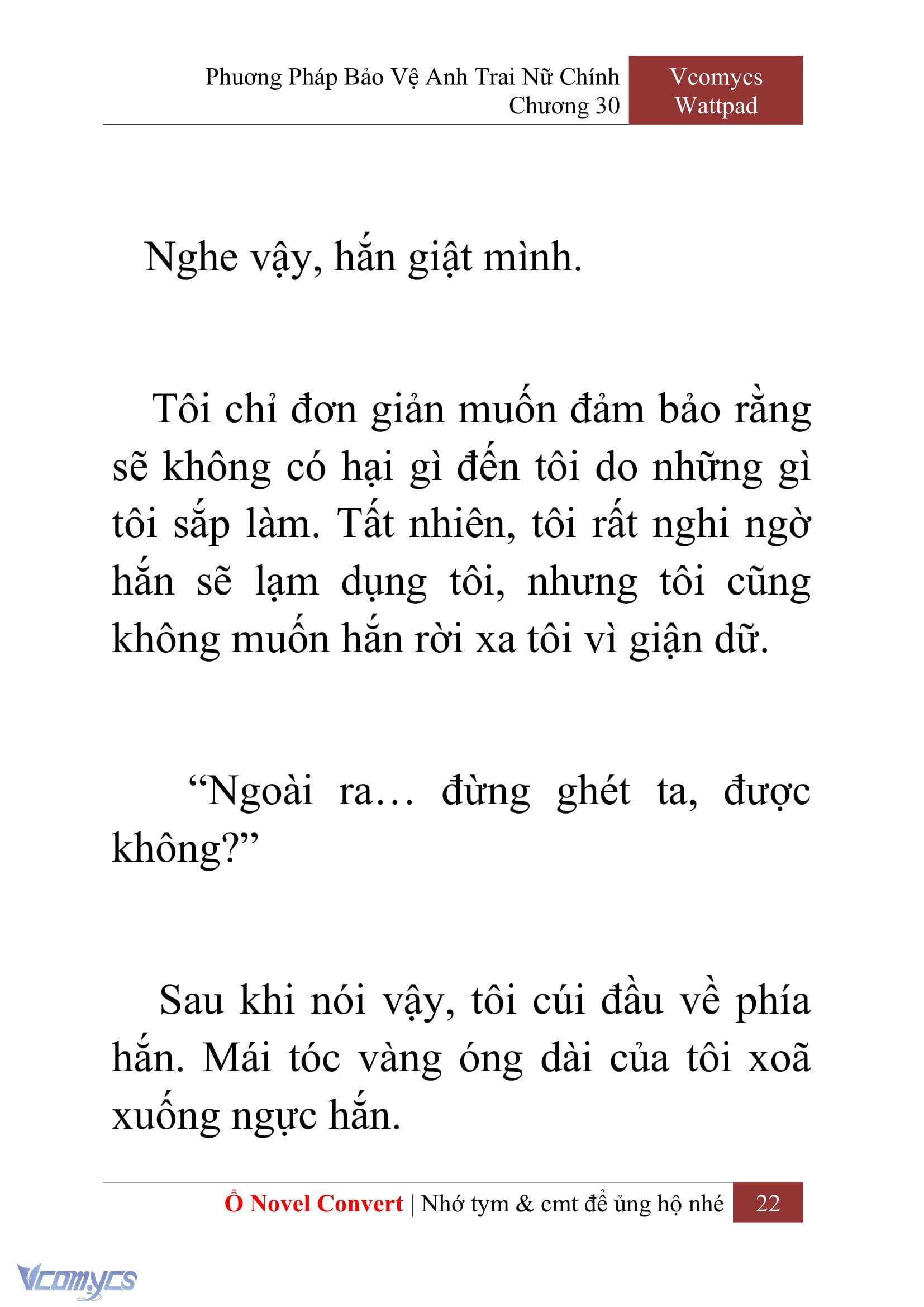 [Novel] Phương Pháp Bảo Vệ Anh Trai Nữ Chính Chap 30 - Trang 2