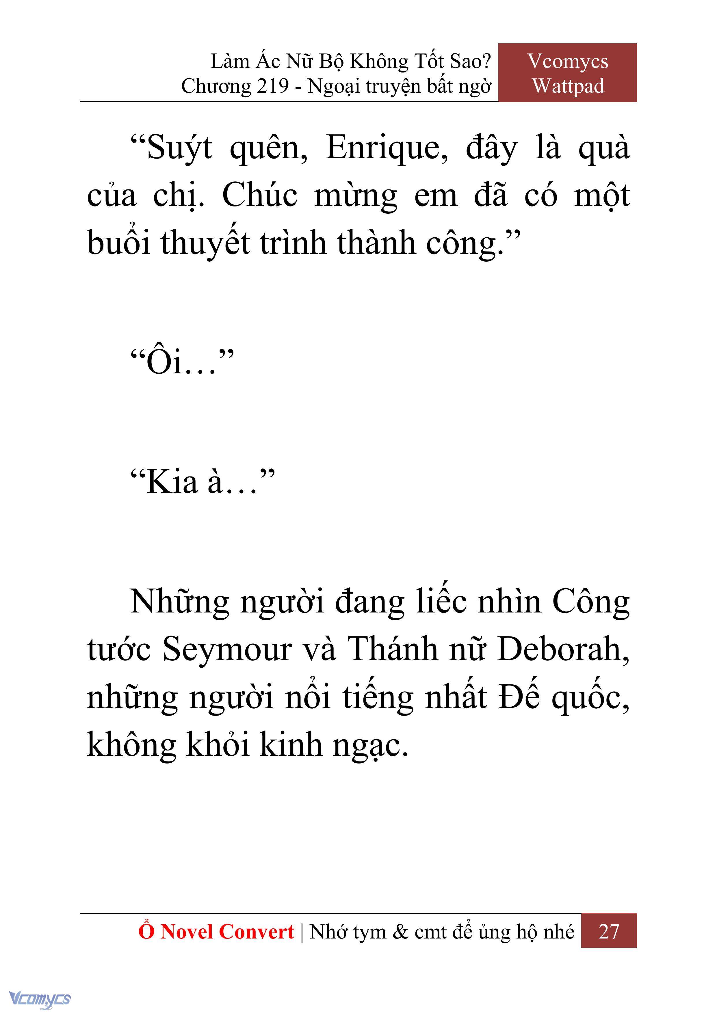 [Novel] Làm Ác Nữ Bộ Không Tốt Sao? Chap 219 - Trang 2