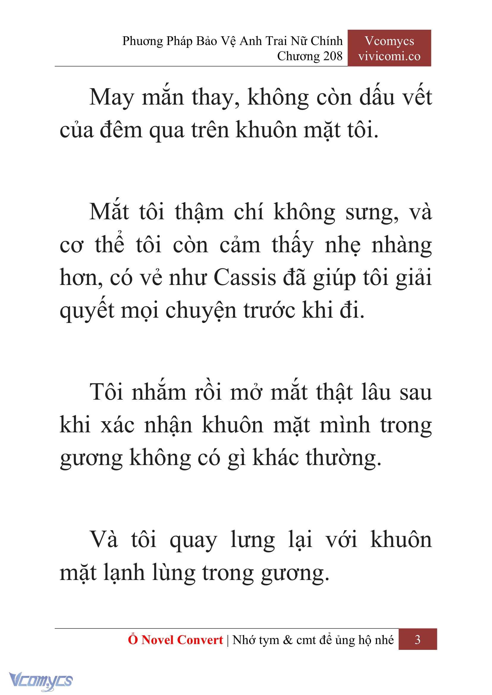 [Novel] Phương Pháp Bảo Vệ Anh Trai Nữ Chính Chap 208 - Trang 2