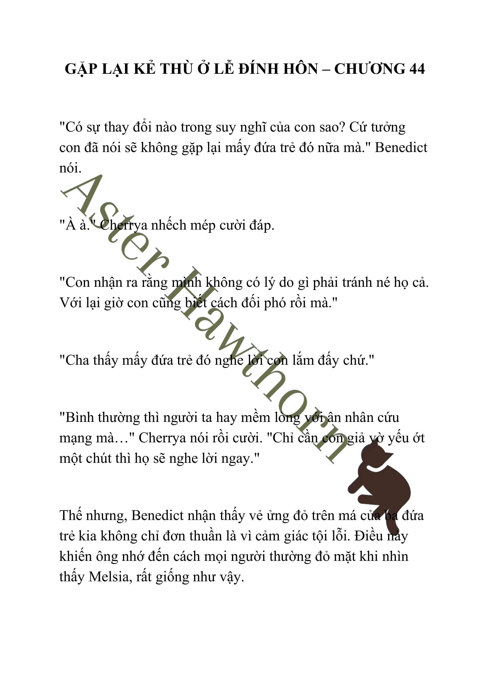 [NOVEL] Gặp Lại Kẻ Thù Ở Lễ Đính Hôn Chap 44 - Trang 2