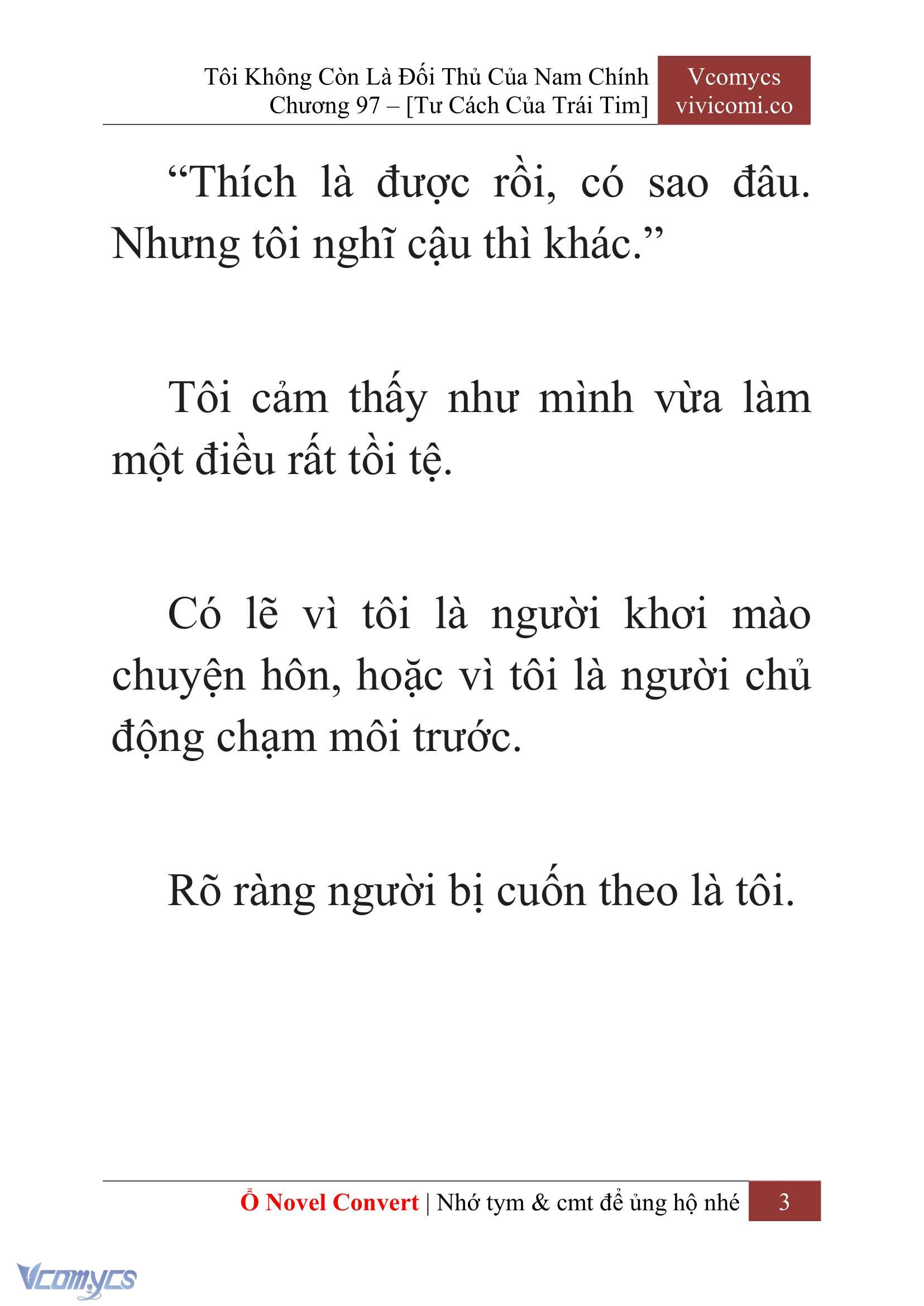 [Novel] Tôi Không Còn Là Đối Thủ Của Nam Chính Chap 97 - Trang 2