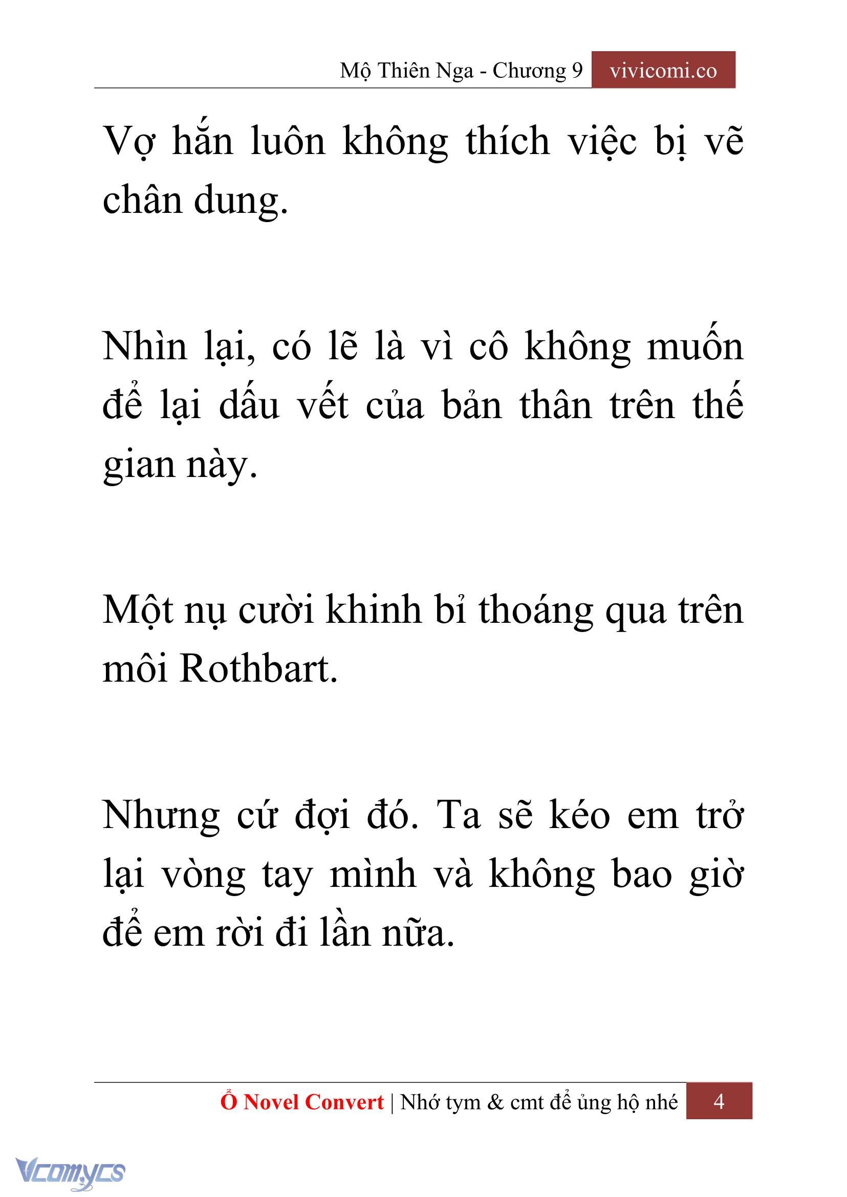 [Novel] Mộ Thiên Nga Chap 9 - Next Chap 10