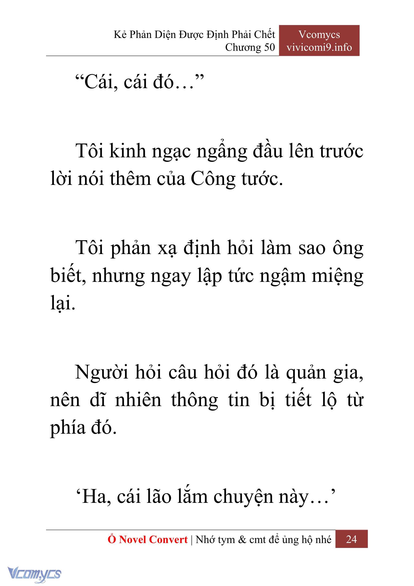 [Novel] Kẻ Phản Diện Được Định Phải Chết Chap 50 - Trang 2