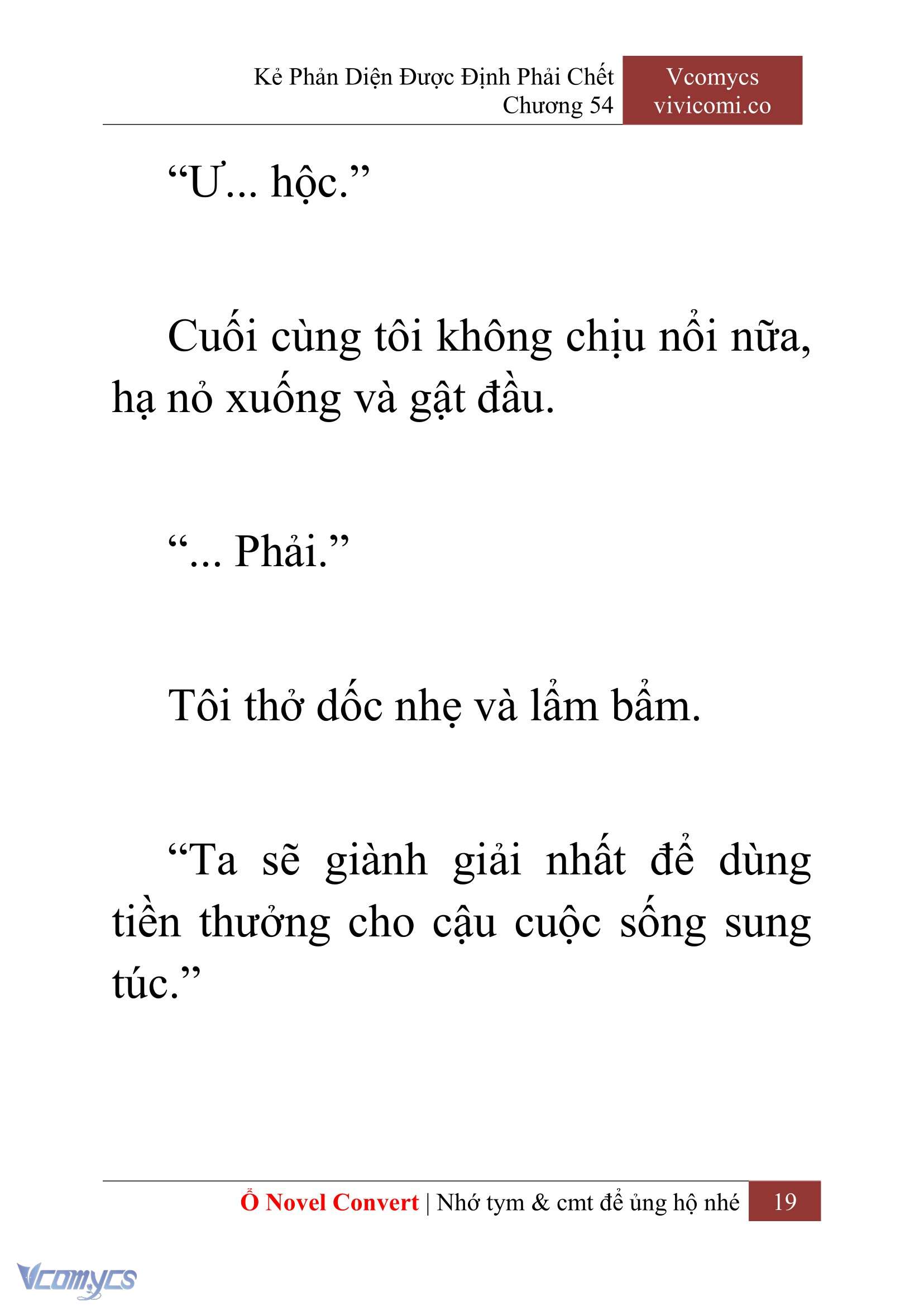 [Novel] Kẻ Phản Diện Được Định Phải Chết Chap 54 - Trang 2