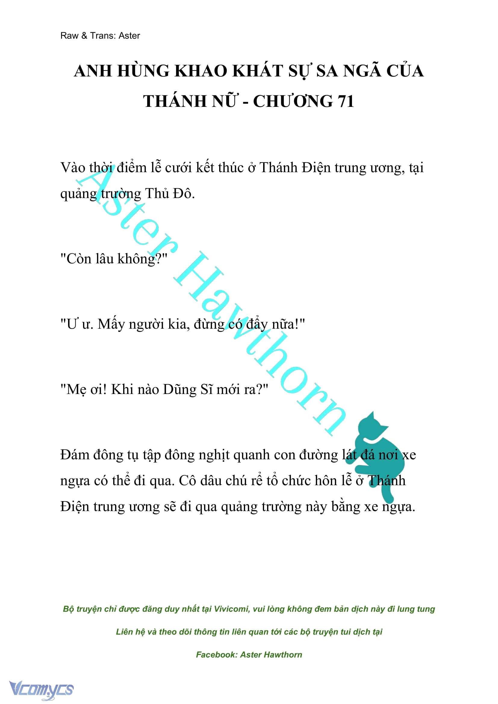 [NOVEL] Anh Hùng Khao Khát Sự Sa Ngã Của Thánh Nữ Chap 71 - Trang 2