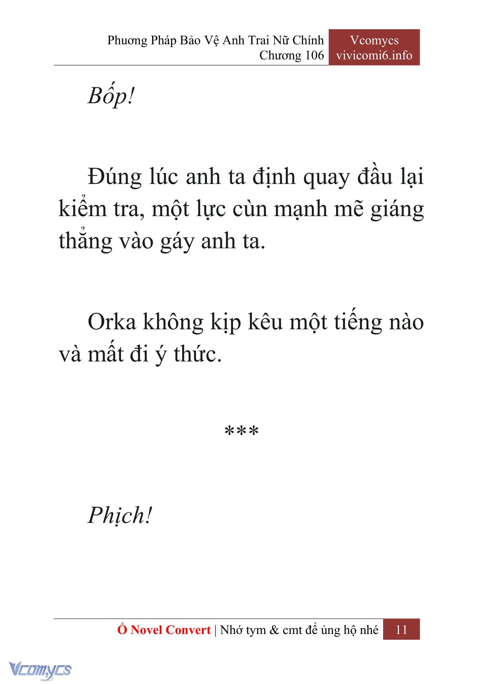 [Novel] Phương Pháp Bảo Vệ Anh Trai Nữ Chính Chap 106 - Trang 2