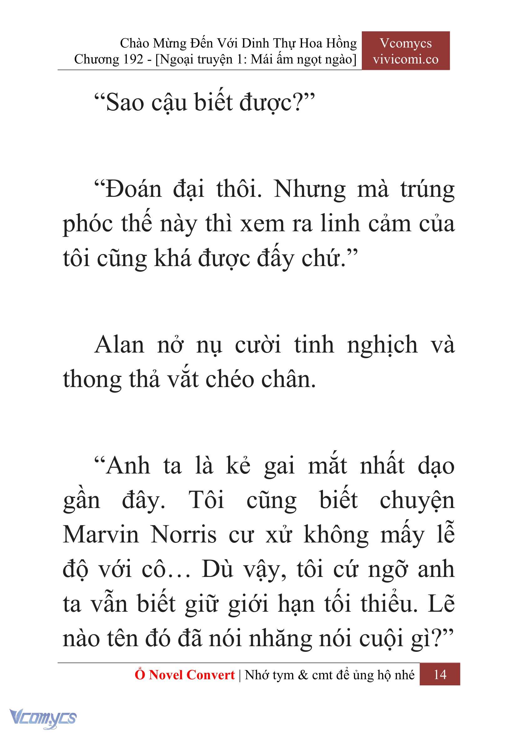 [Novel] Chào Mừng Đến Với Dinh Thự Hoa Hồng Chap 192 - Trang 2