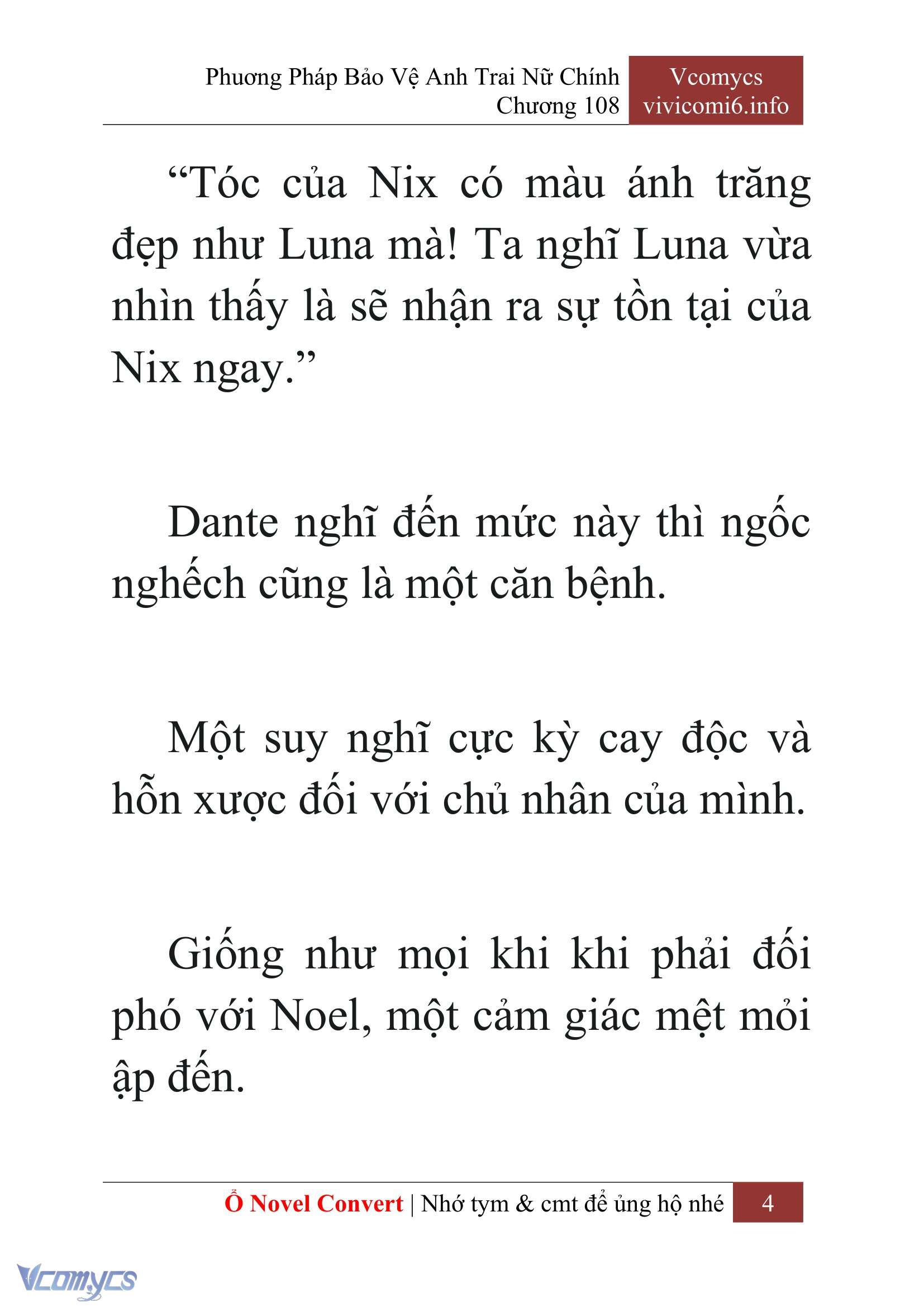 [Novel] Phương Pháp Bảo Vệ Anh Trai Nữ Chính Chap 108 - Trang 2