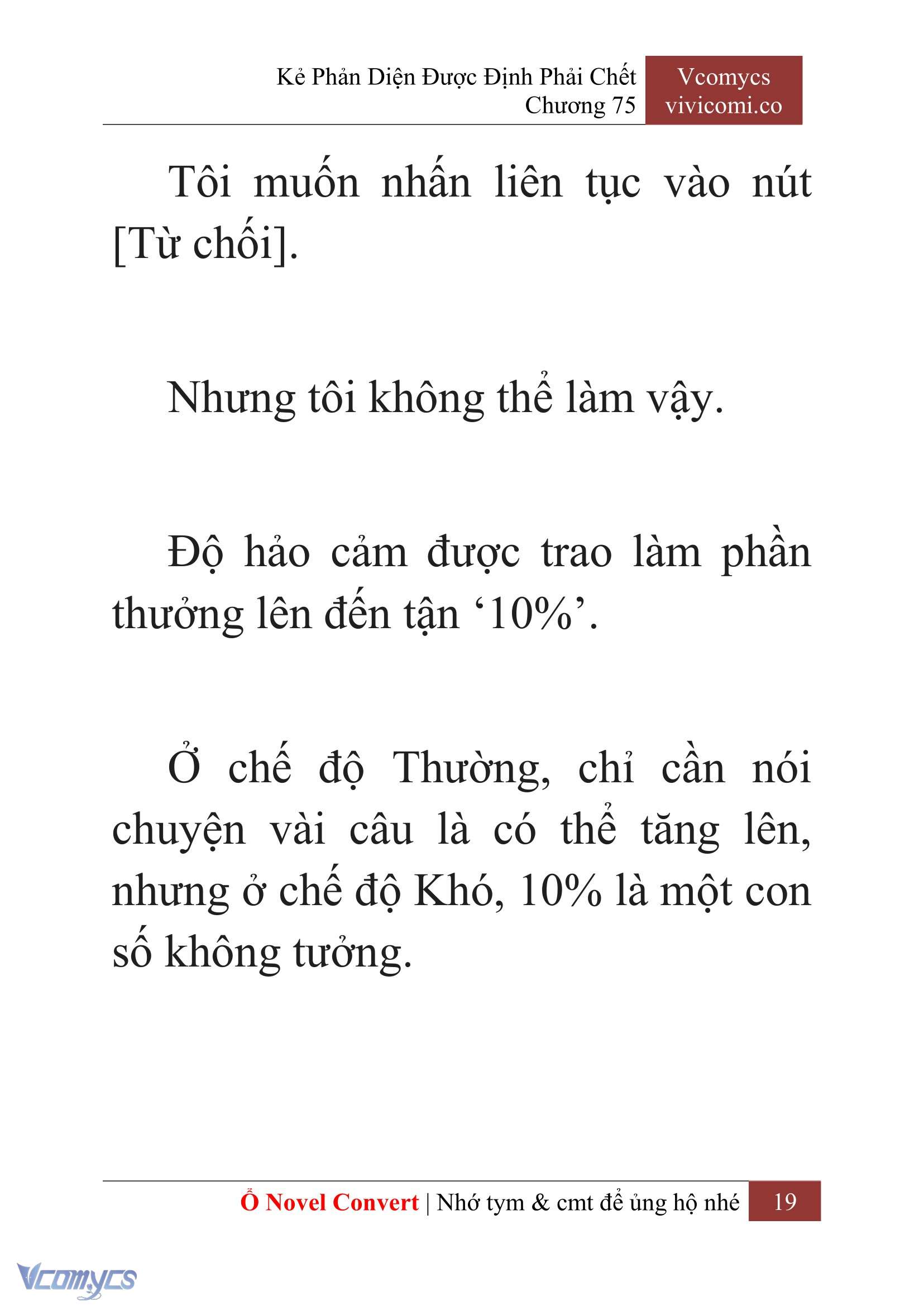 [Novel] Kẻ Phản Diện Được Định Phải Chết Chap 75 - Next Chap 76